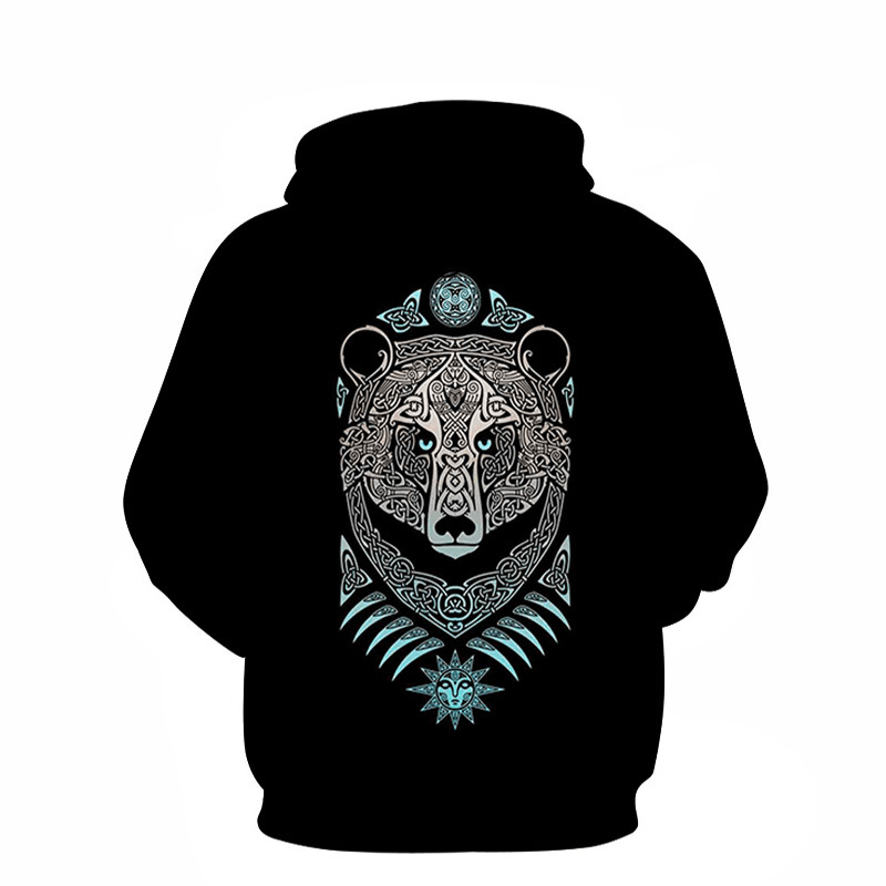 Manufacturer'S Supply European and American Spring and Autumn Models 3D Digital Printing Couple Sweater Casual Trend Hoodie Baseball Uniform