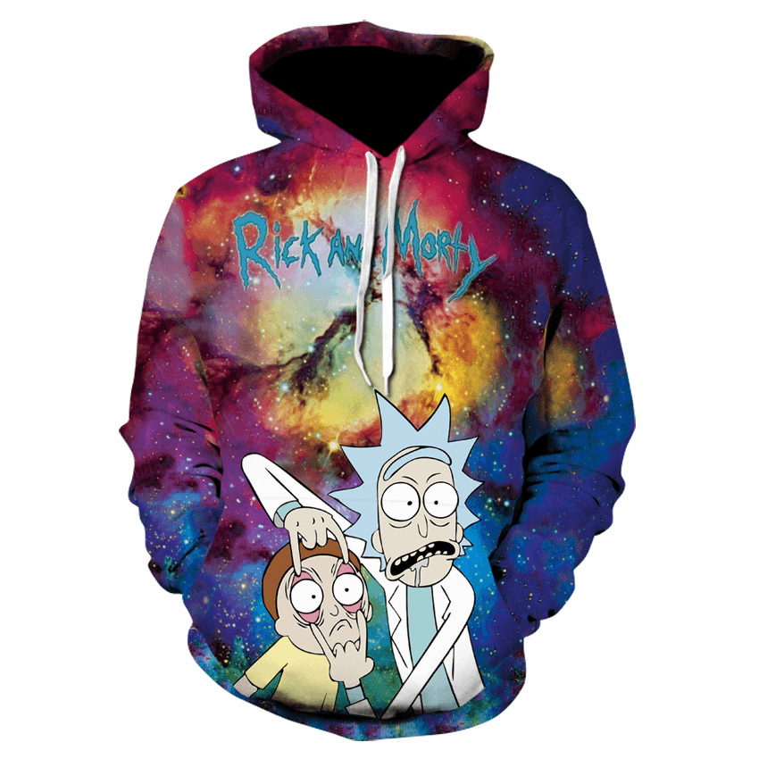 New Digital Print Hoodie European and American Sweater