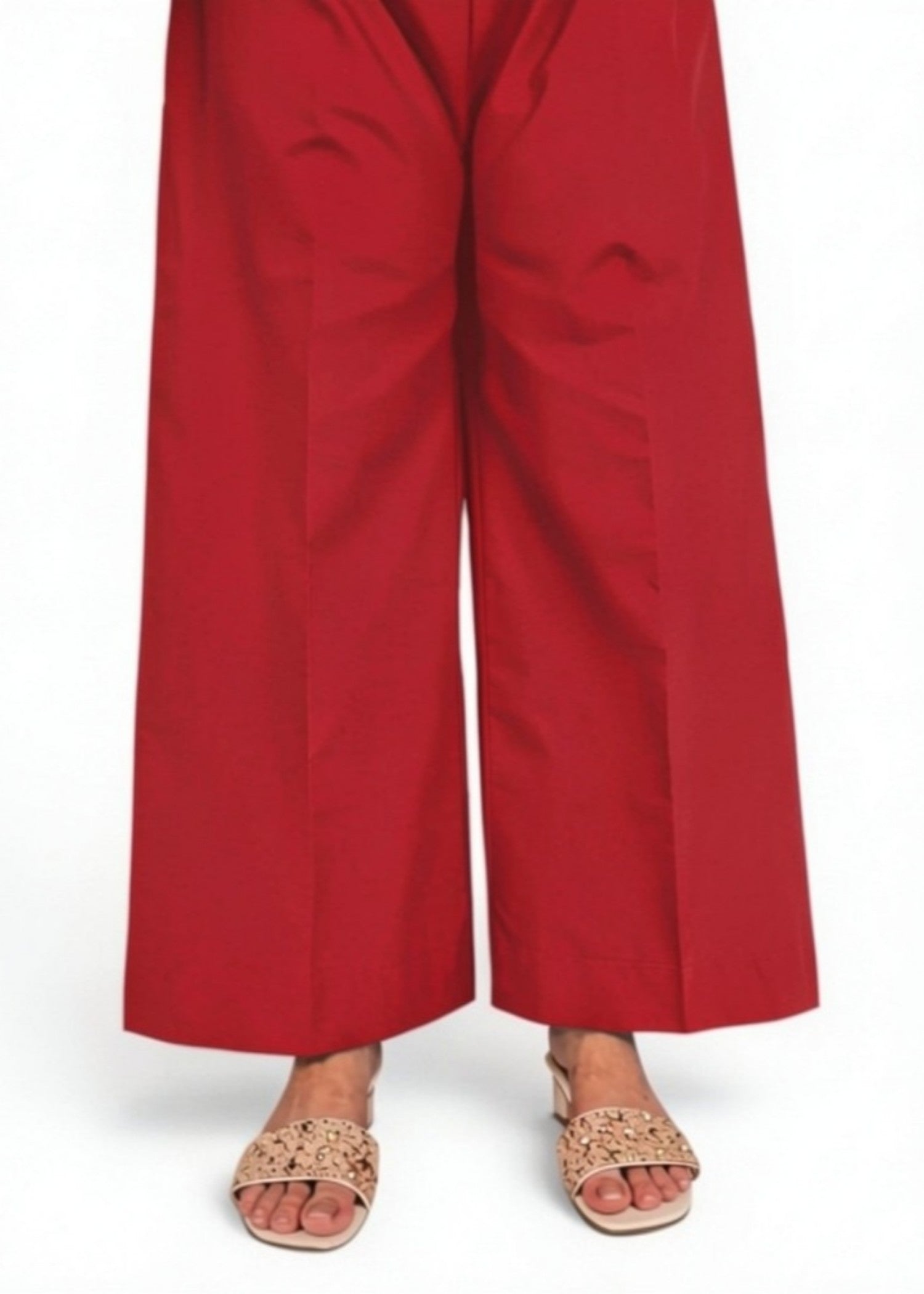 cotton Trousers in Red