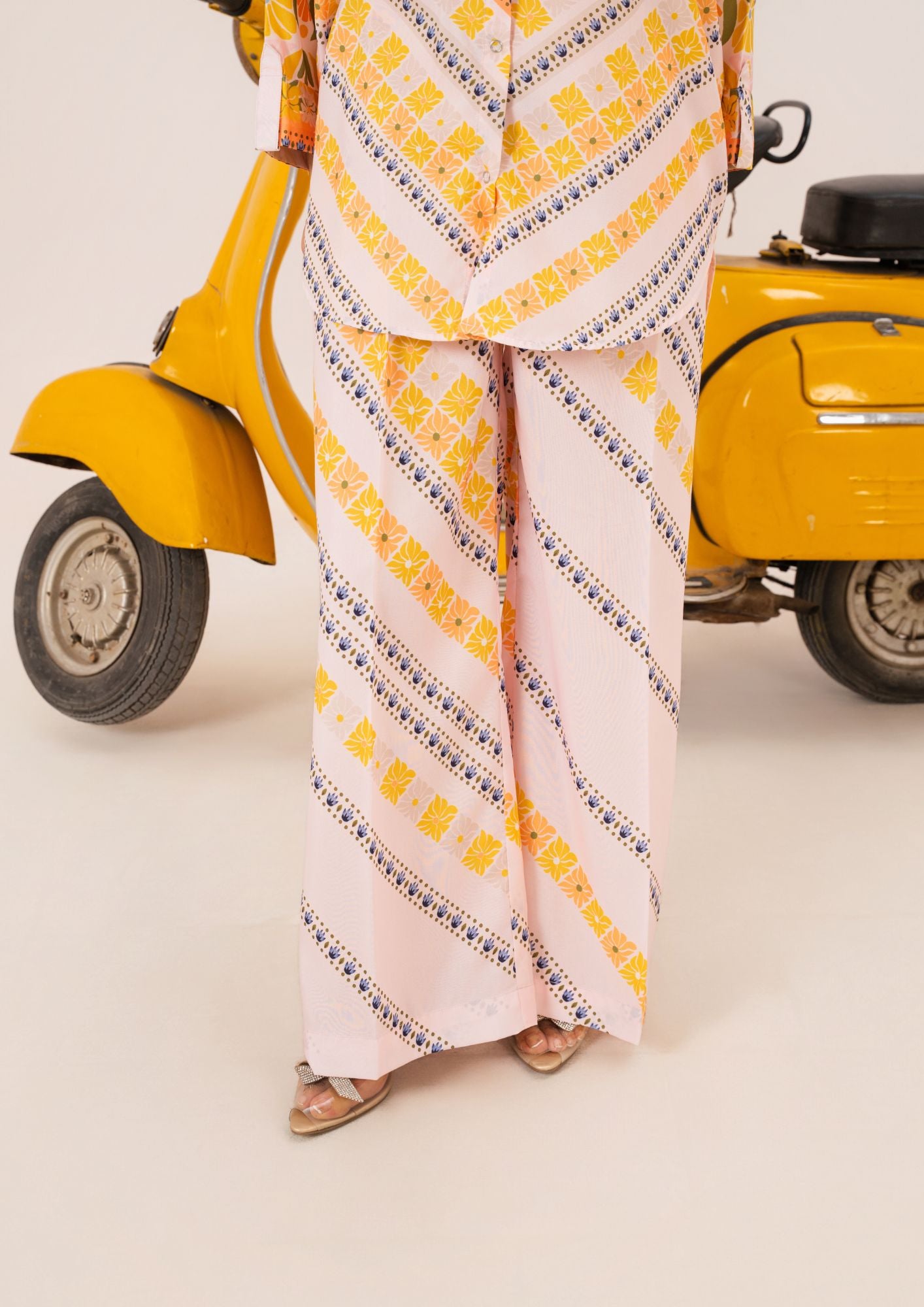 swiss cotton Co ord Sets in Yellow