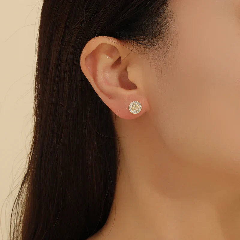 Studs in White, gold Color by - Trendy Women Studs THB7058