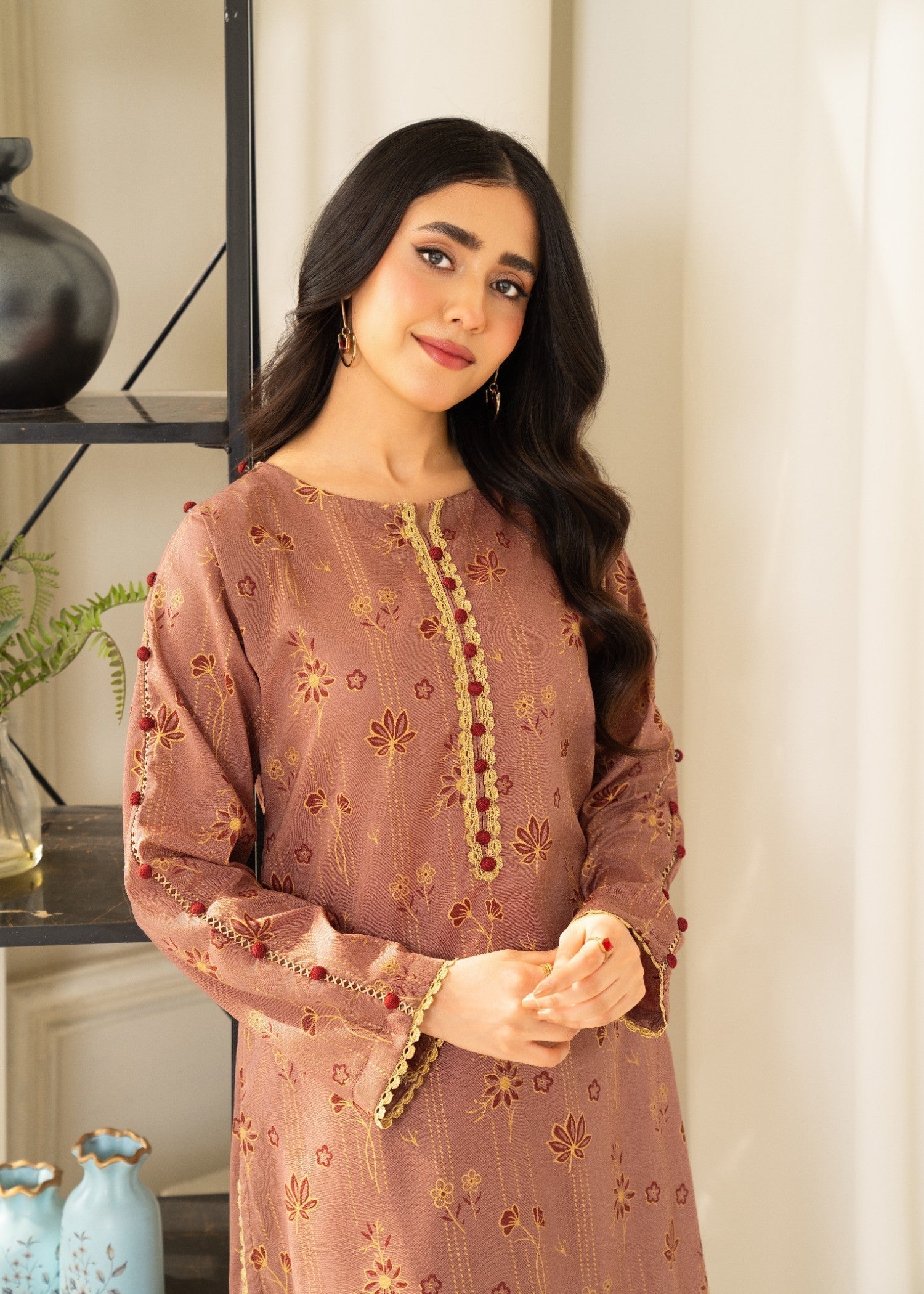 lawn Co Ord Sets in Chocolate brown