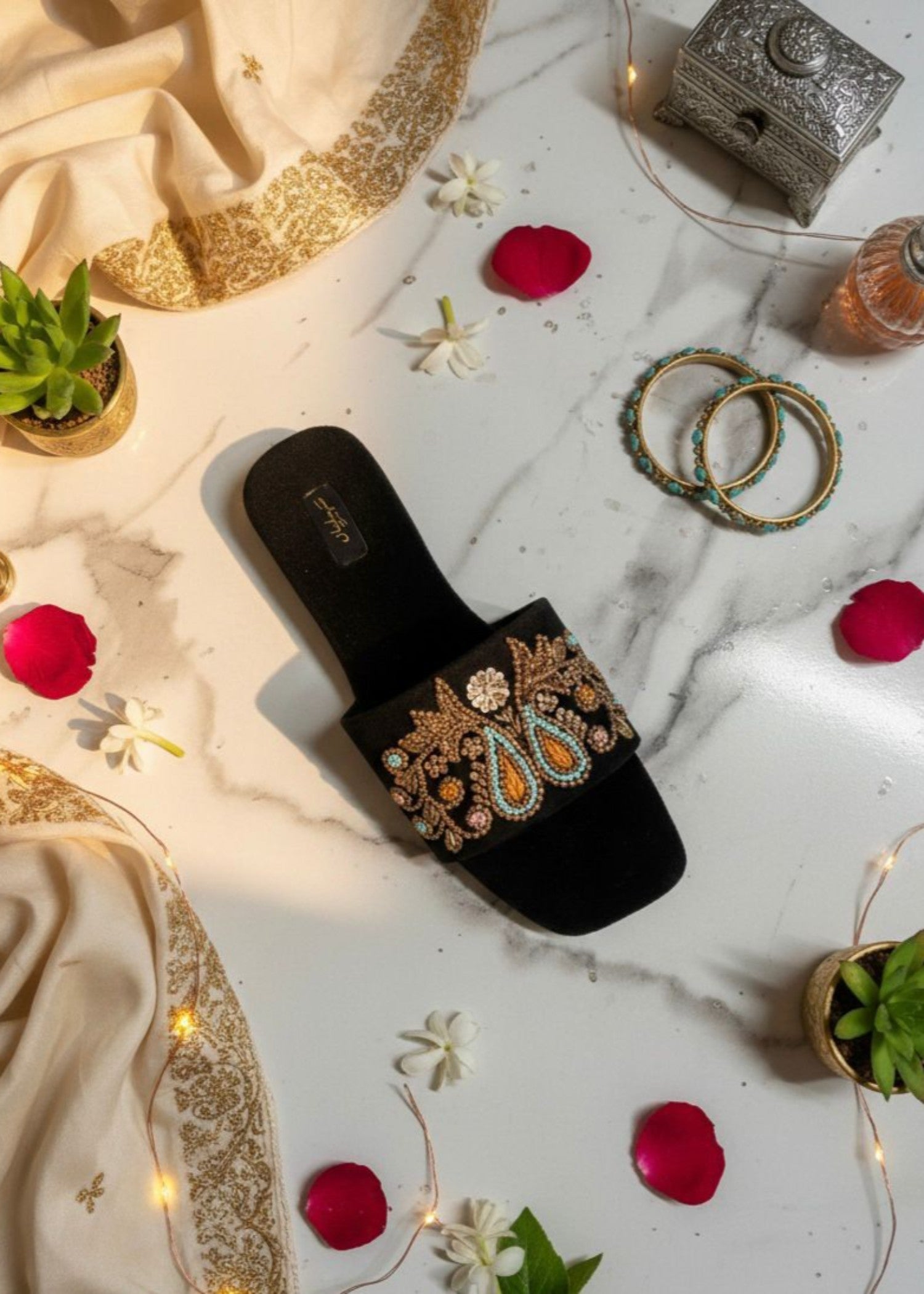Slides in Black by - High Quality Women Slides IWW8525