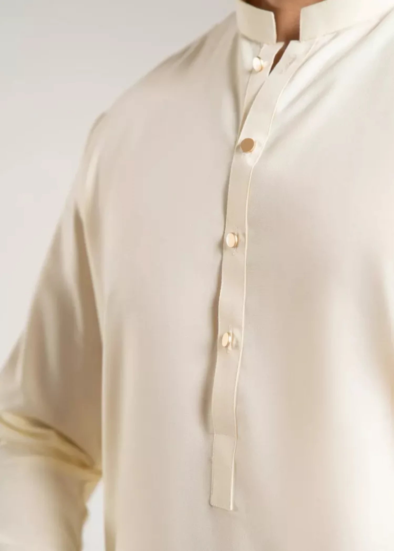 wash & wear Shalwar Kameez in Ivory by Zarrar