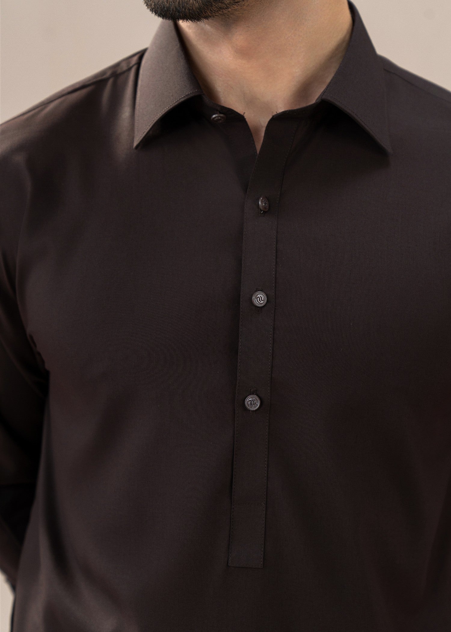 wash & wear Shalwar Kameez in Chocolate brown