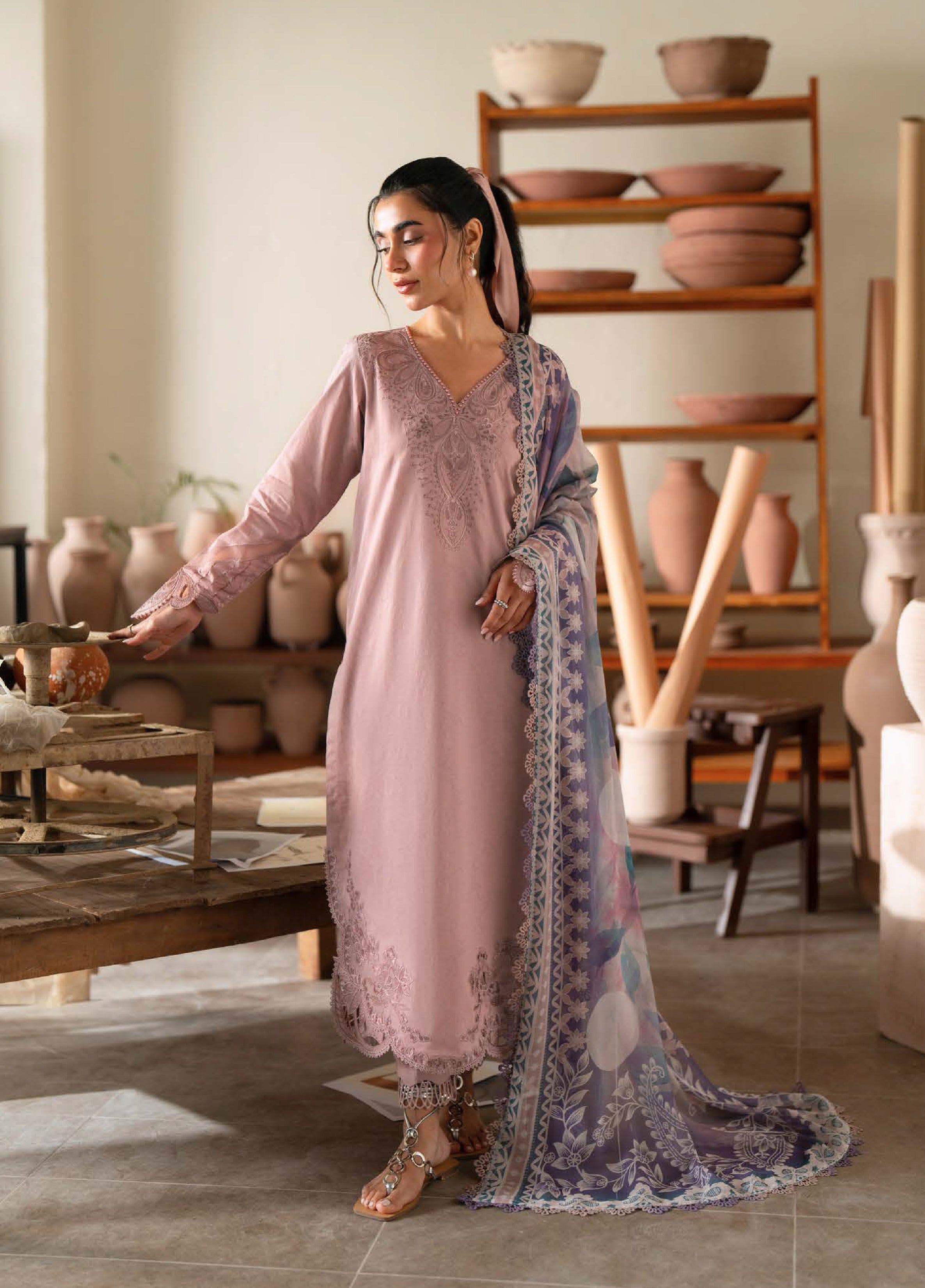 Raha Festive Jacquard Lawn – NE-238