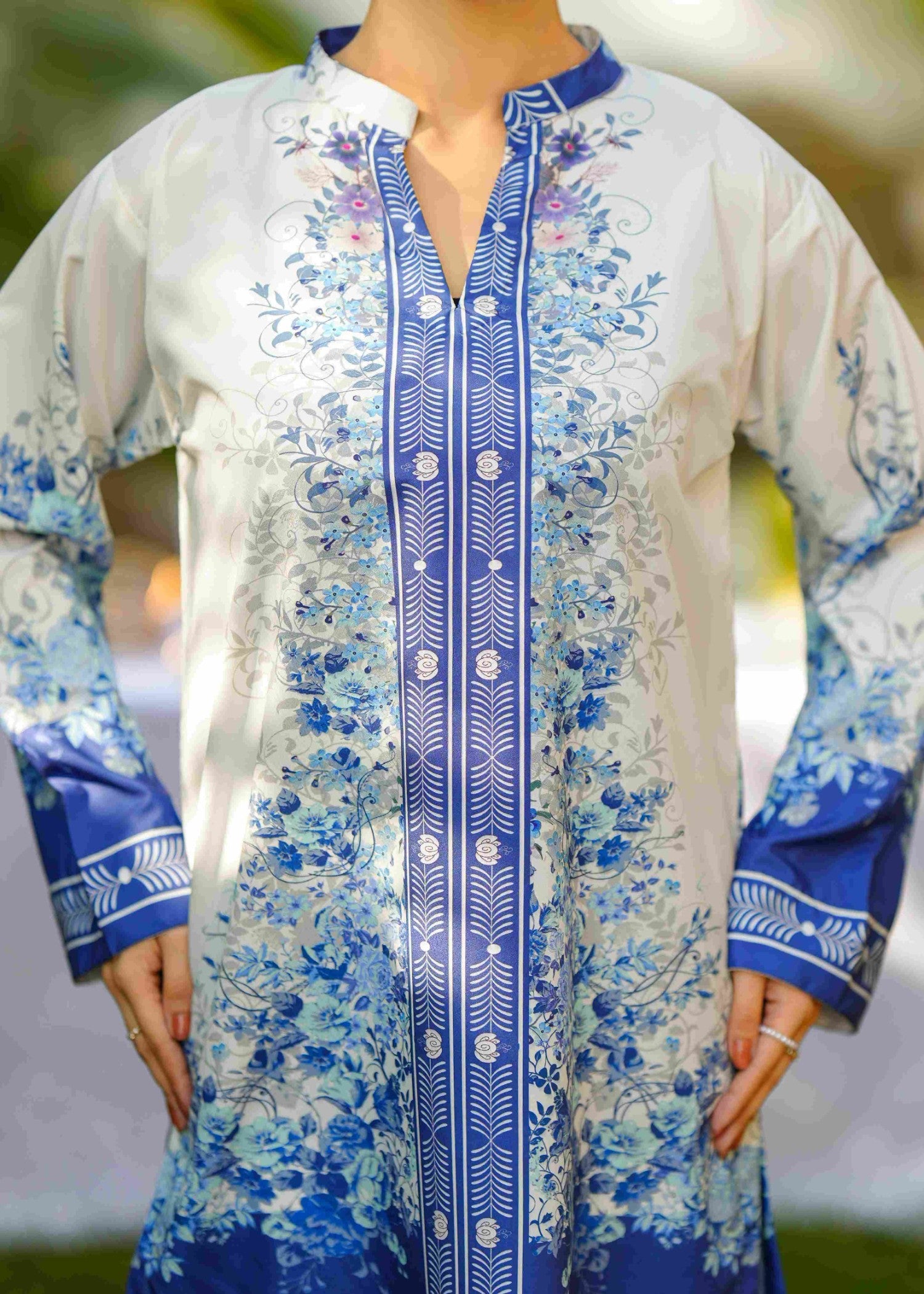 crepe Co ord Sets in Sapphire blue