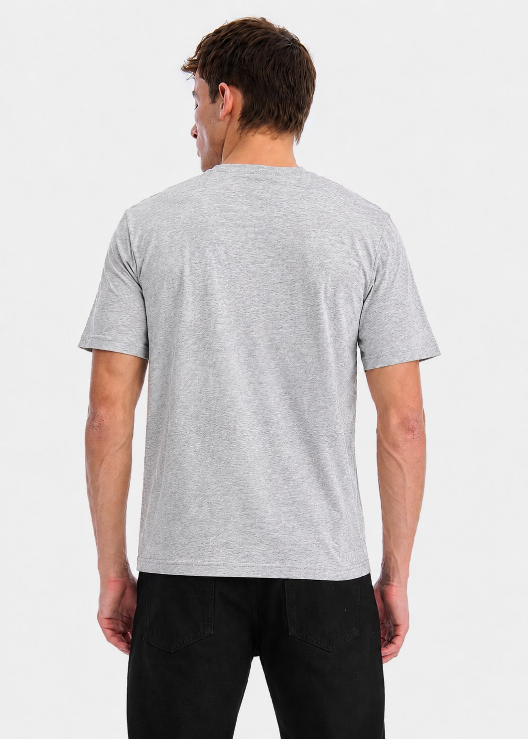 cotton T Shirt in Platinum, light grey