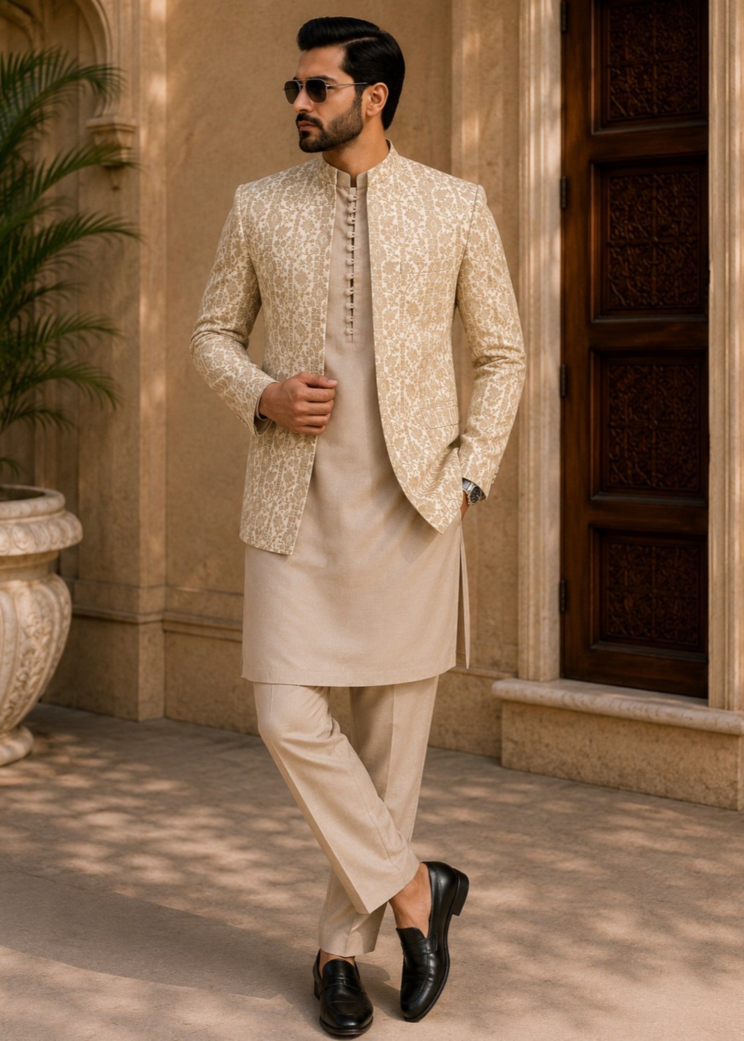 masuri Prince Coat in Beige