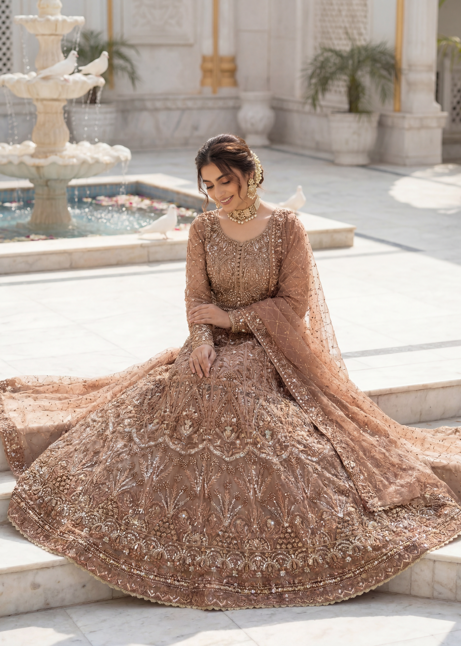 net Pishwas in Earth brown
