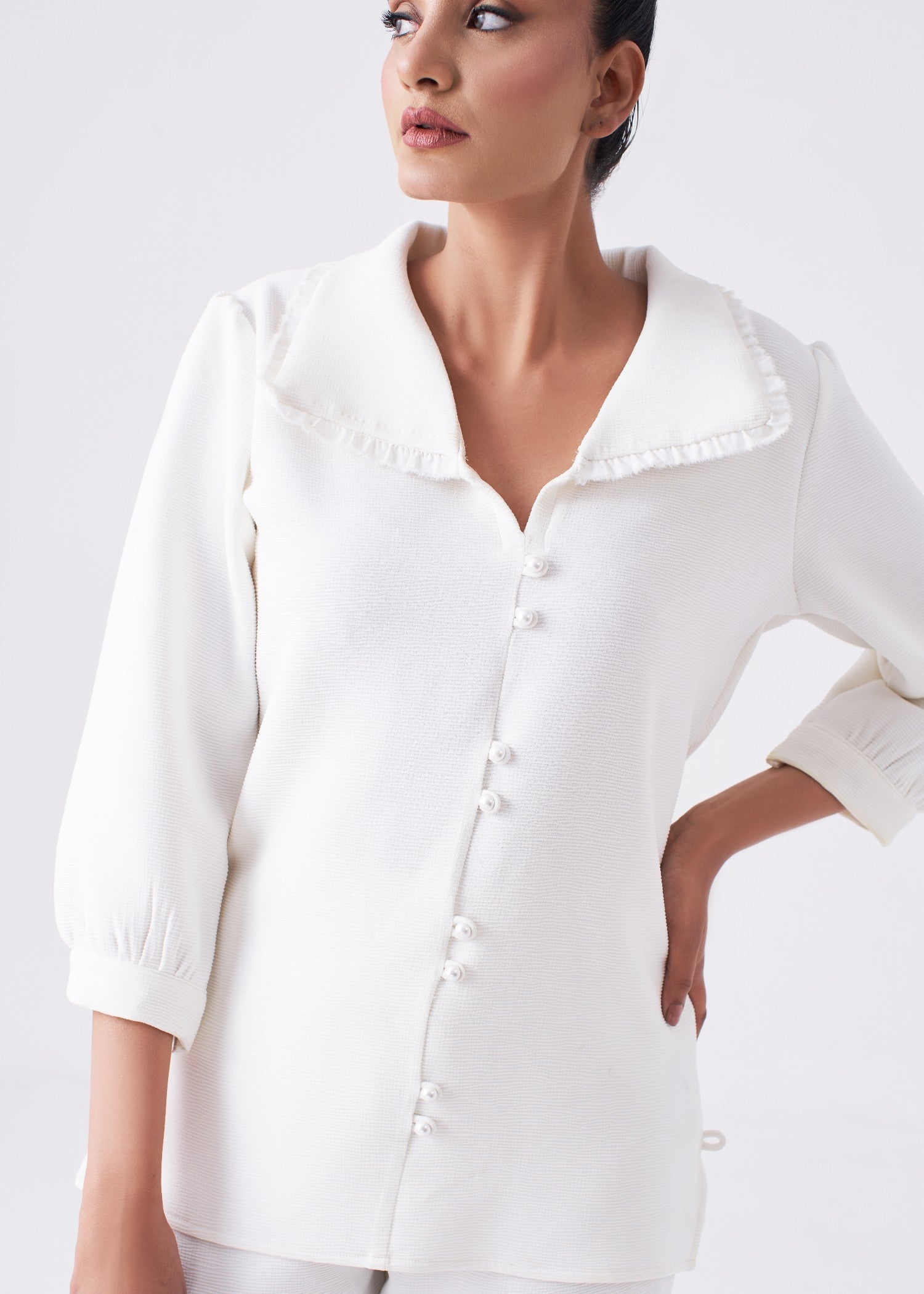 jersey knit Co Ord Sets in White