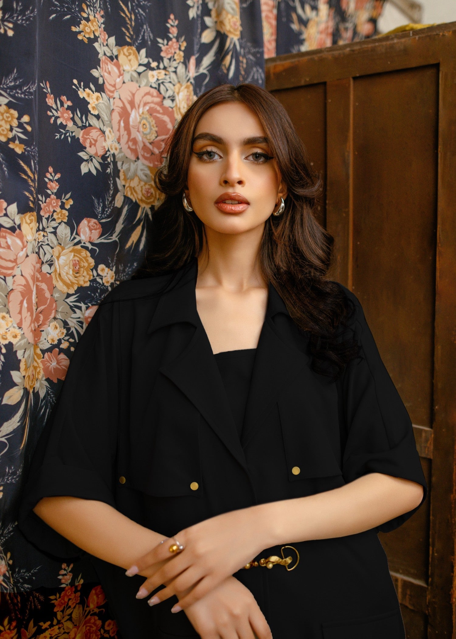 georgette Jacket in Black