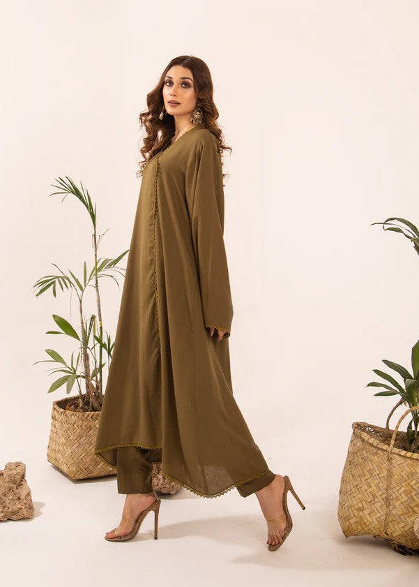 karandi Angrakha in Olive green