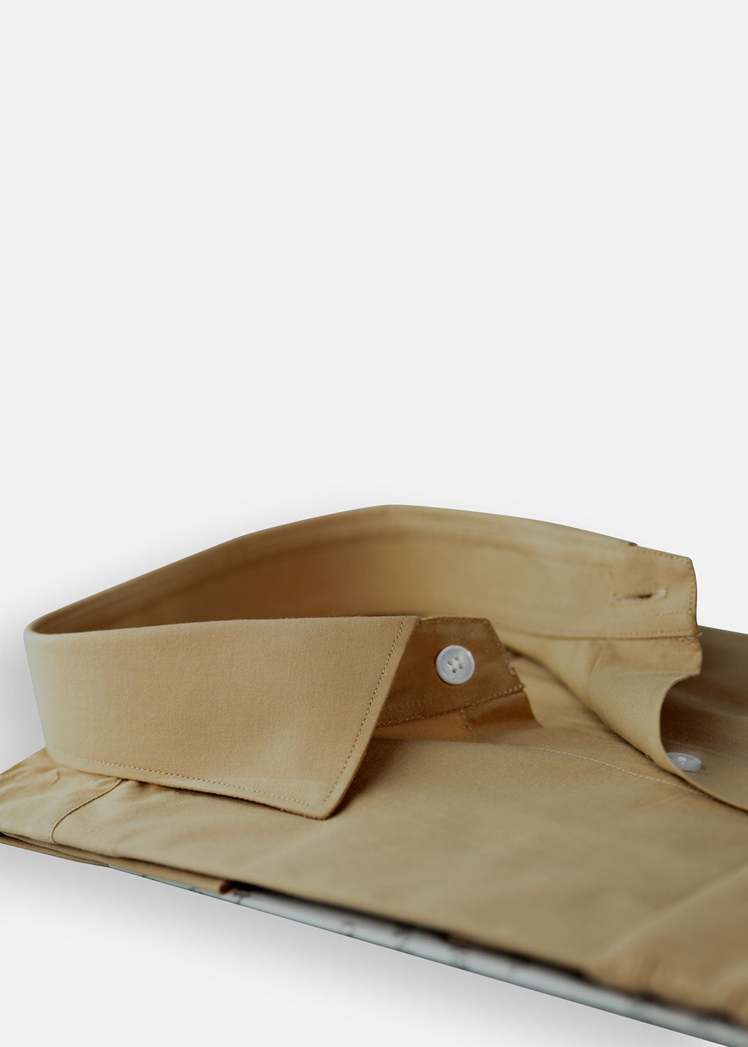 cotton Formal Shirt in Tan brown