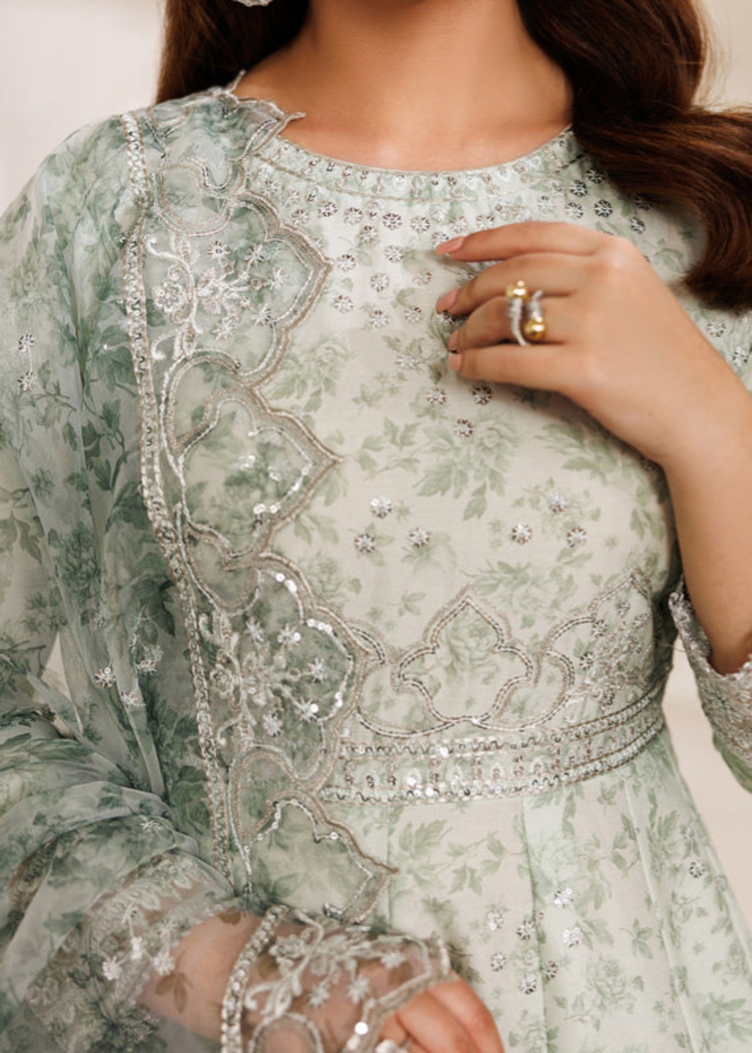 cotton Maxi in Mint green