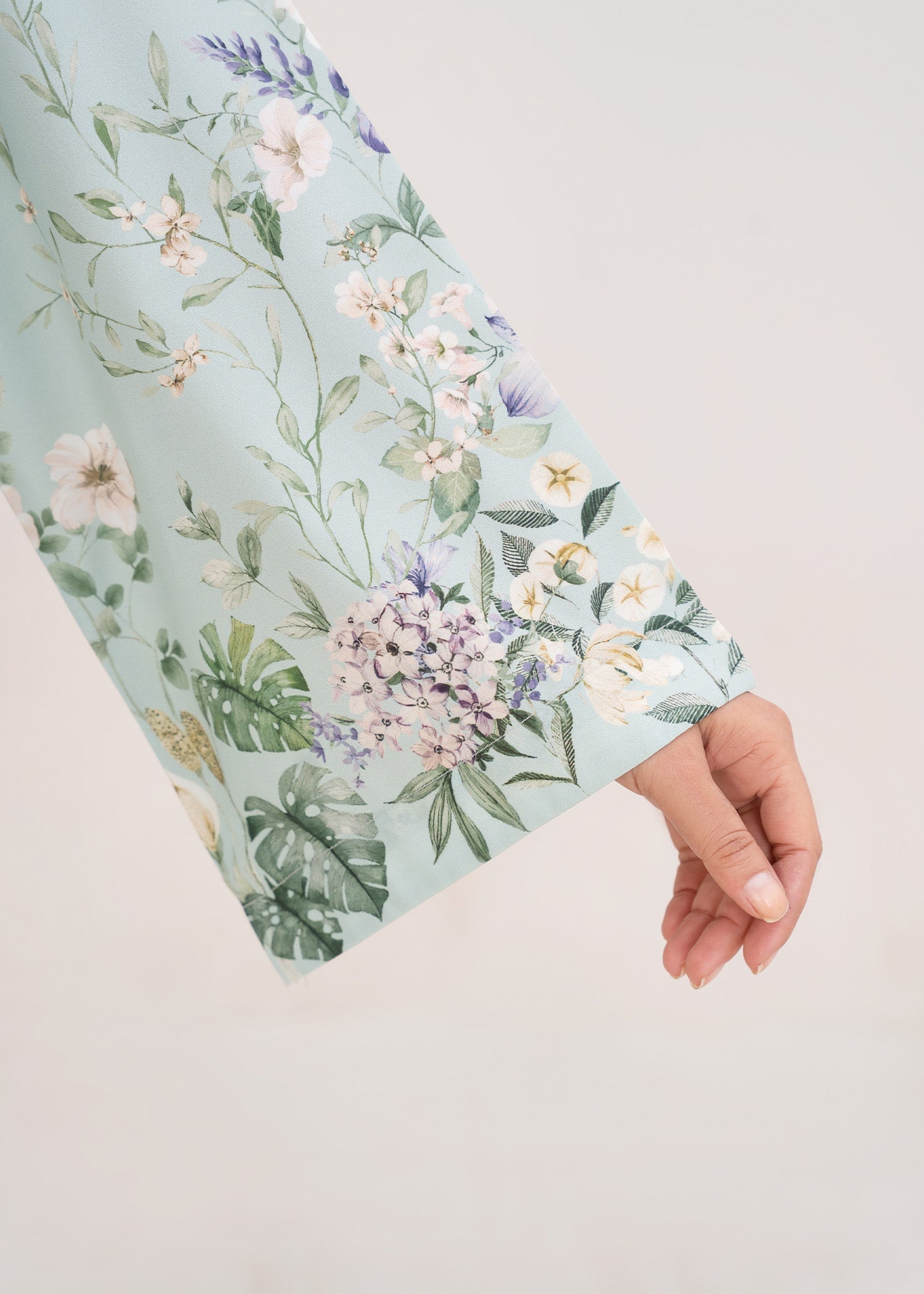 poly lawn Co Ord Sets in Ice blue
