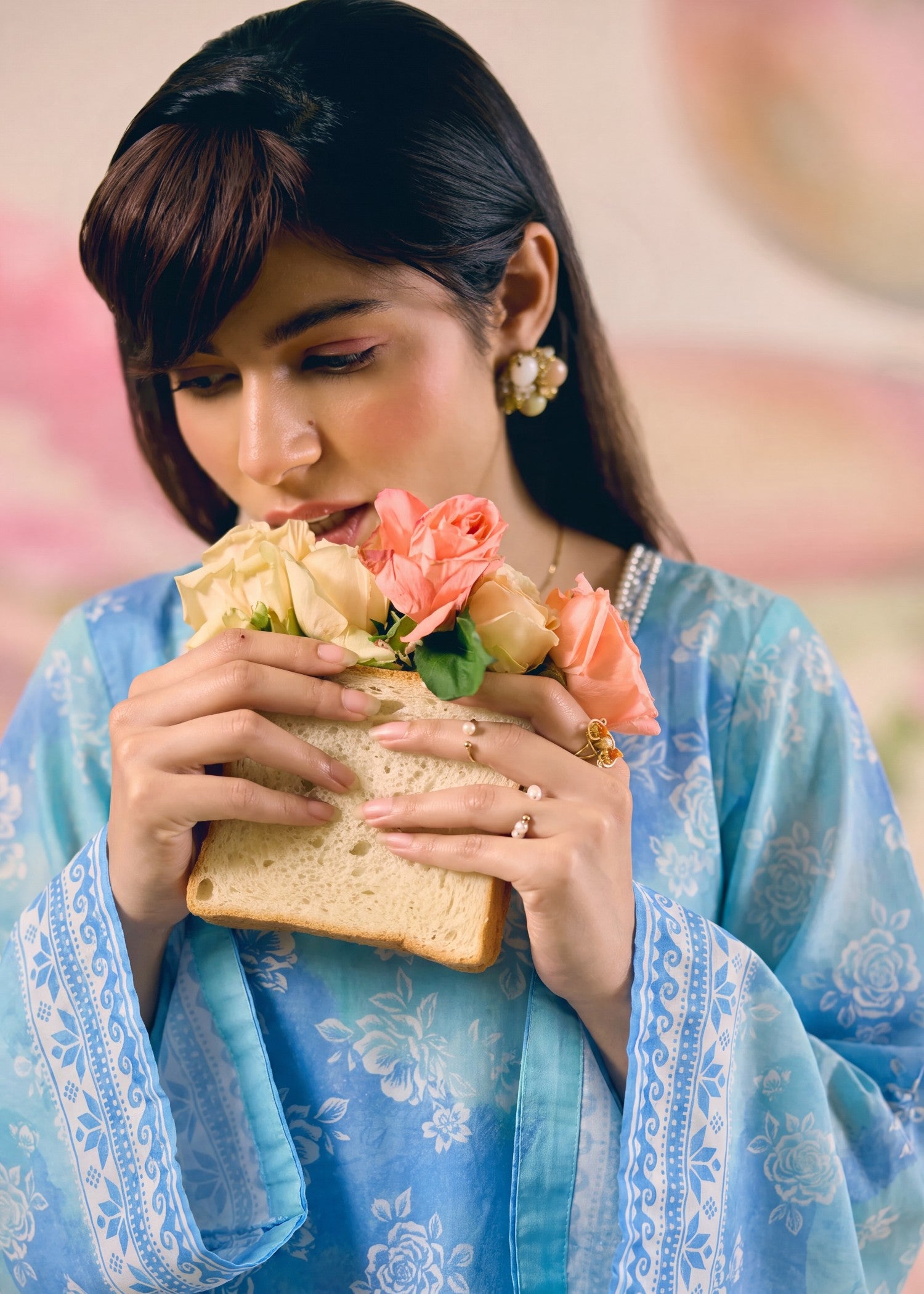 lawn Sharara in Blue lagoon