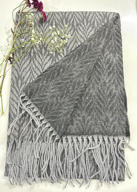wool Hijab in Graphite