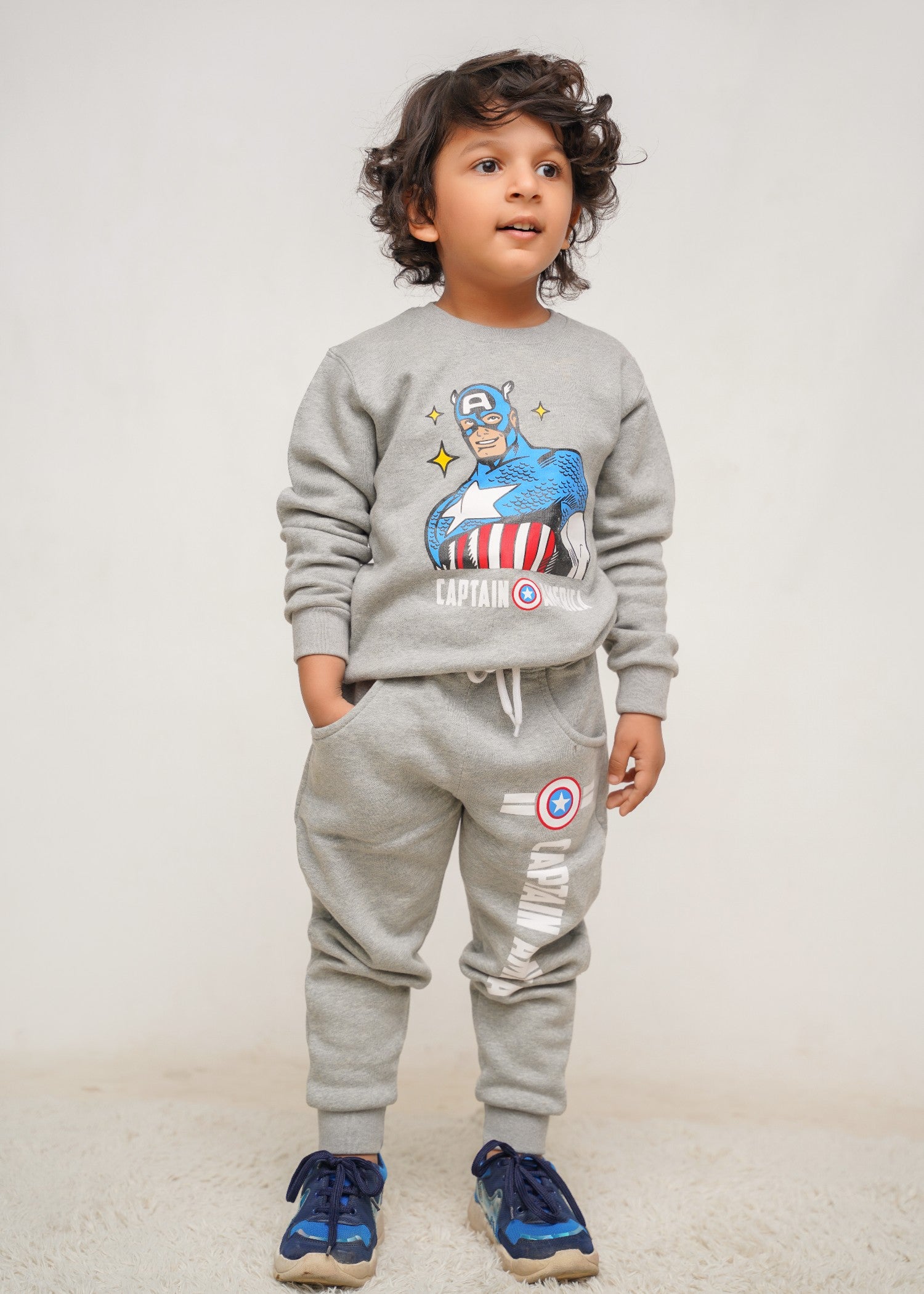 fleece Tracksuit in Grey