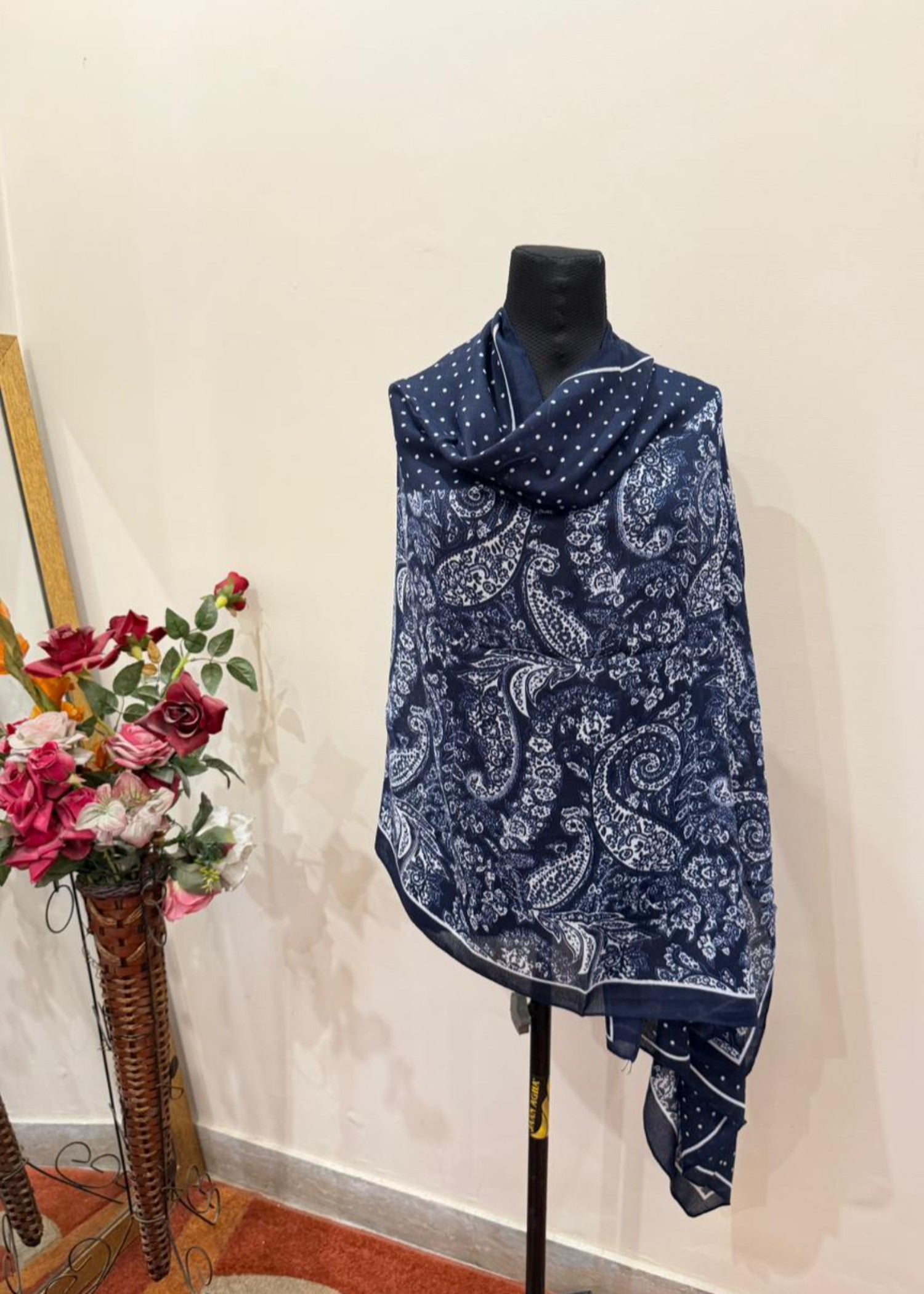 viscose Hijab in Navy blue