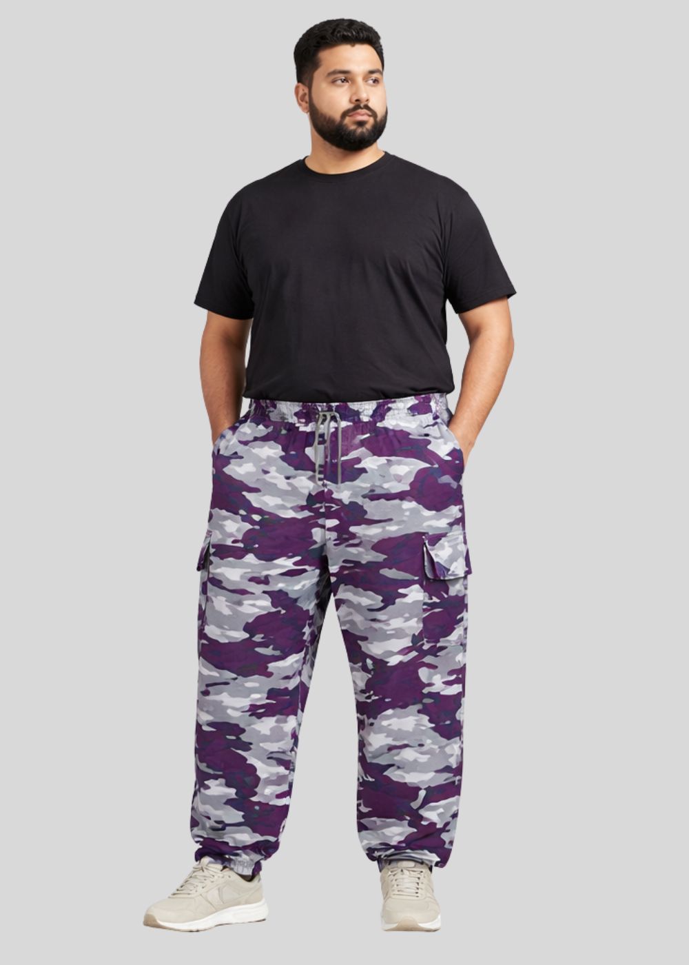 terry Trousers in Purple