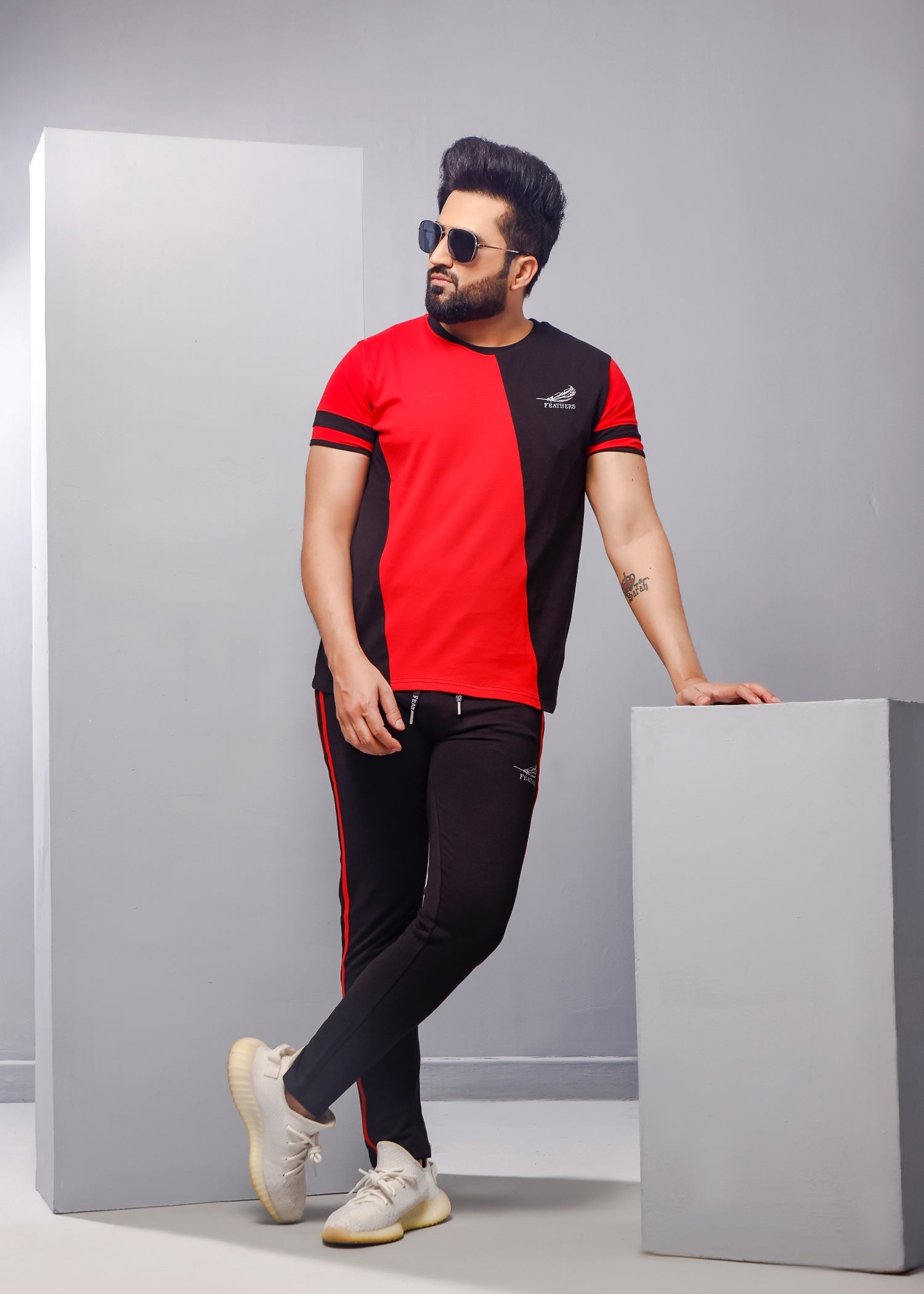 terry Tracksuit in Red
