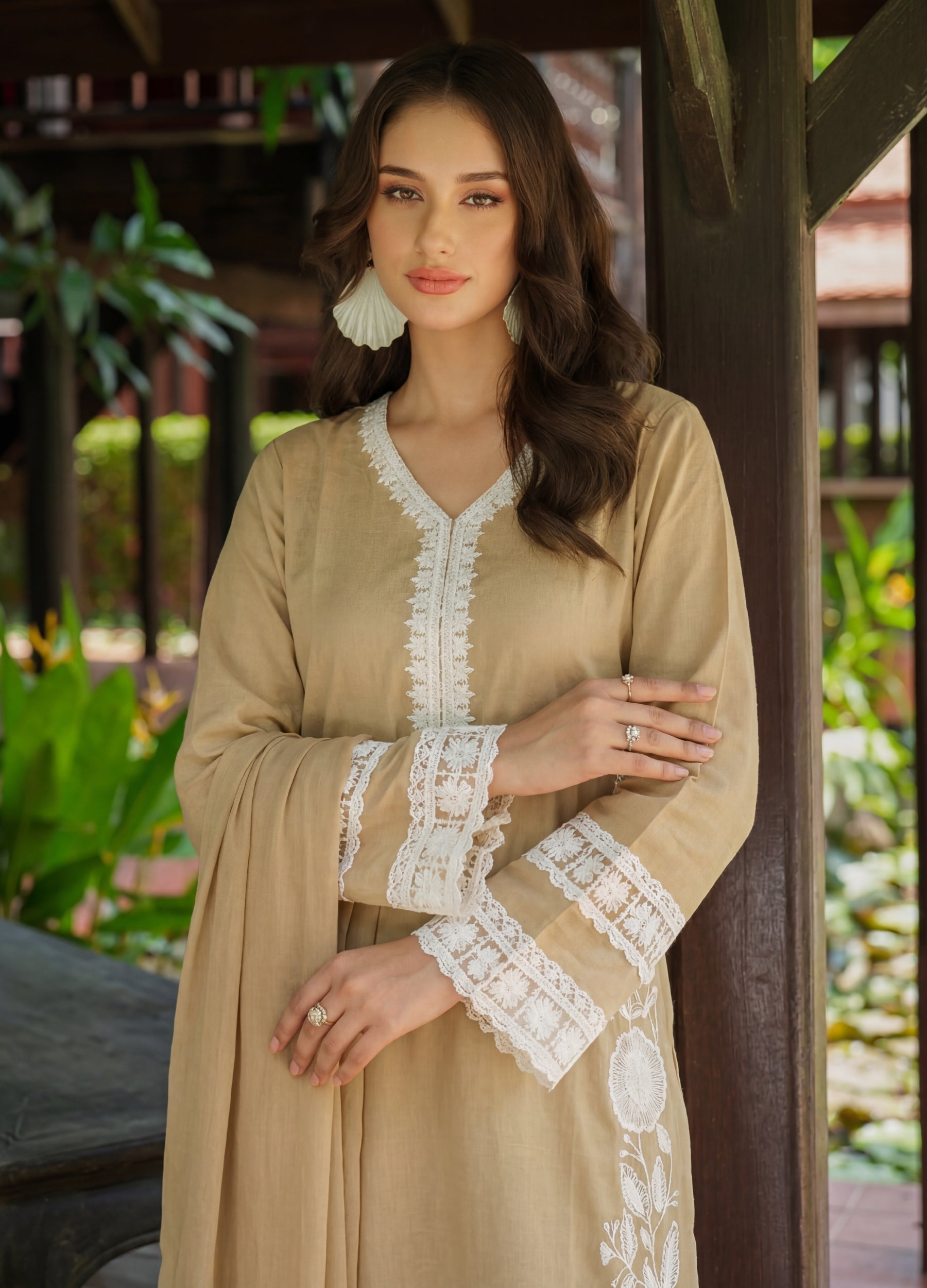 linen Kurta Set in Flax
