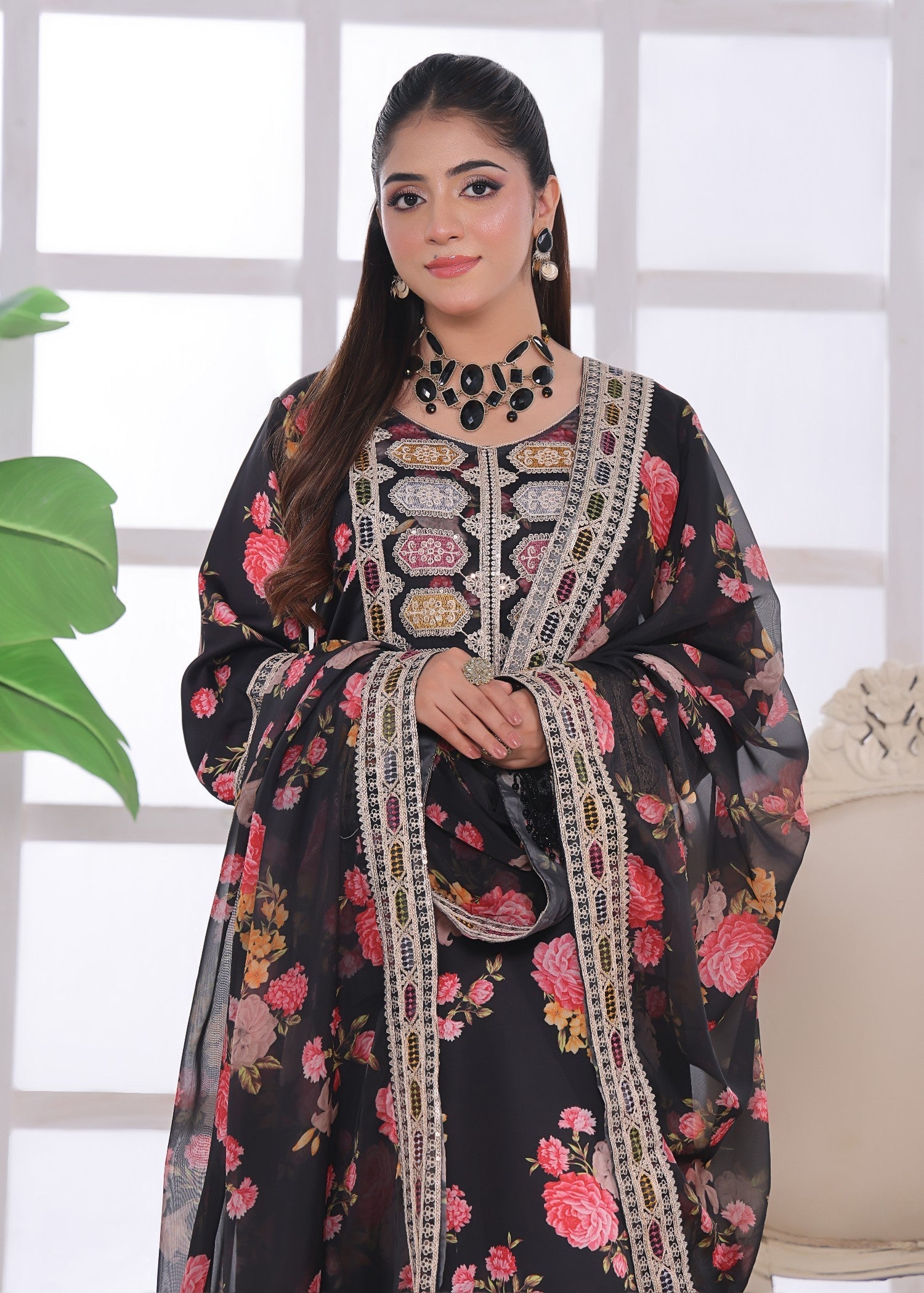 charmuse/shamooz Kurta Set in Black