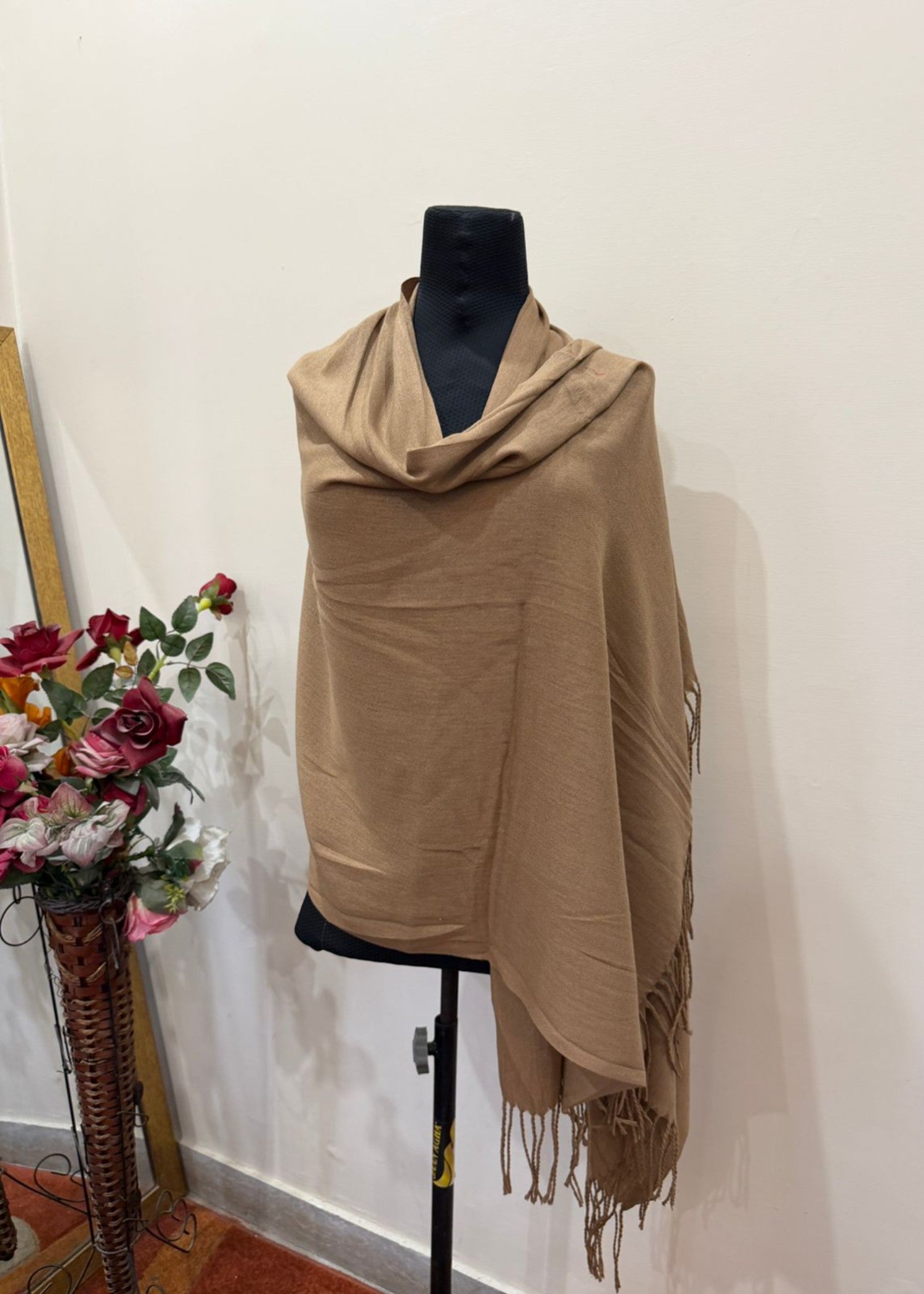 cashmere wool Hijab in Peanut