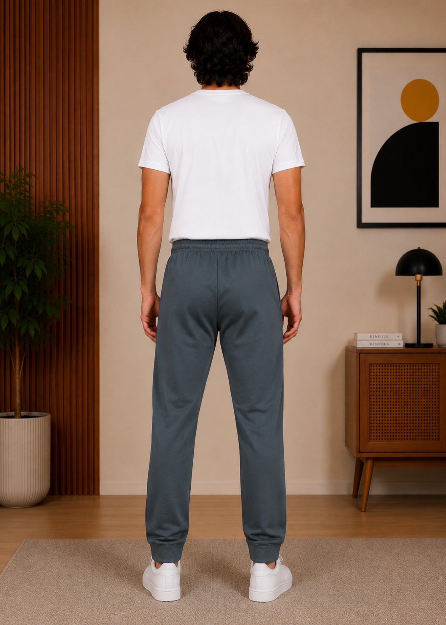 cotton Trousers in Grey