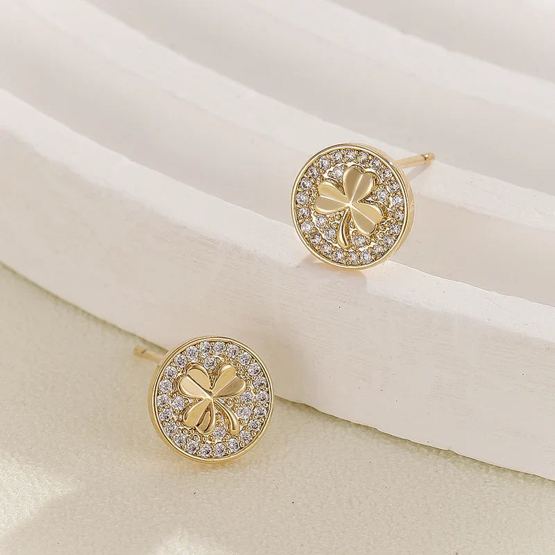 Studs in White, gold Color by - Trendy Women Studs THB7058