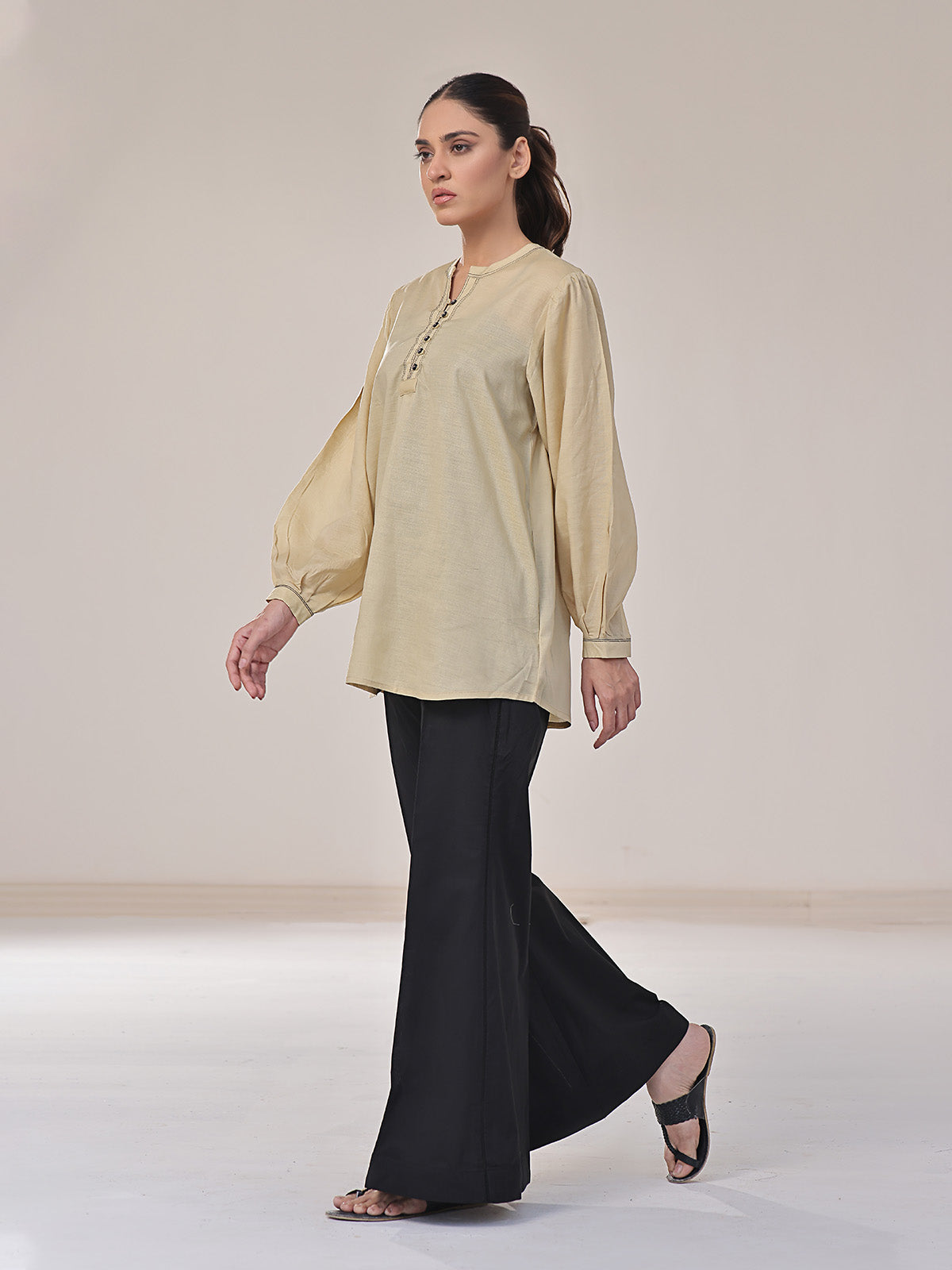 cotton Tunic in Beige
