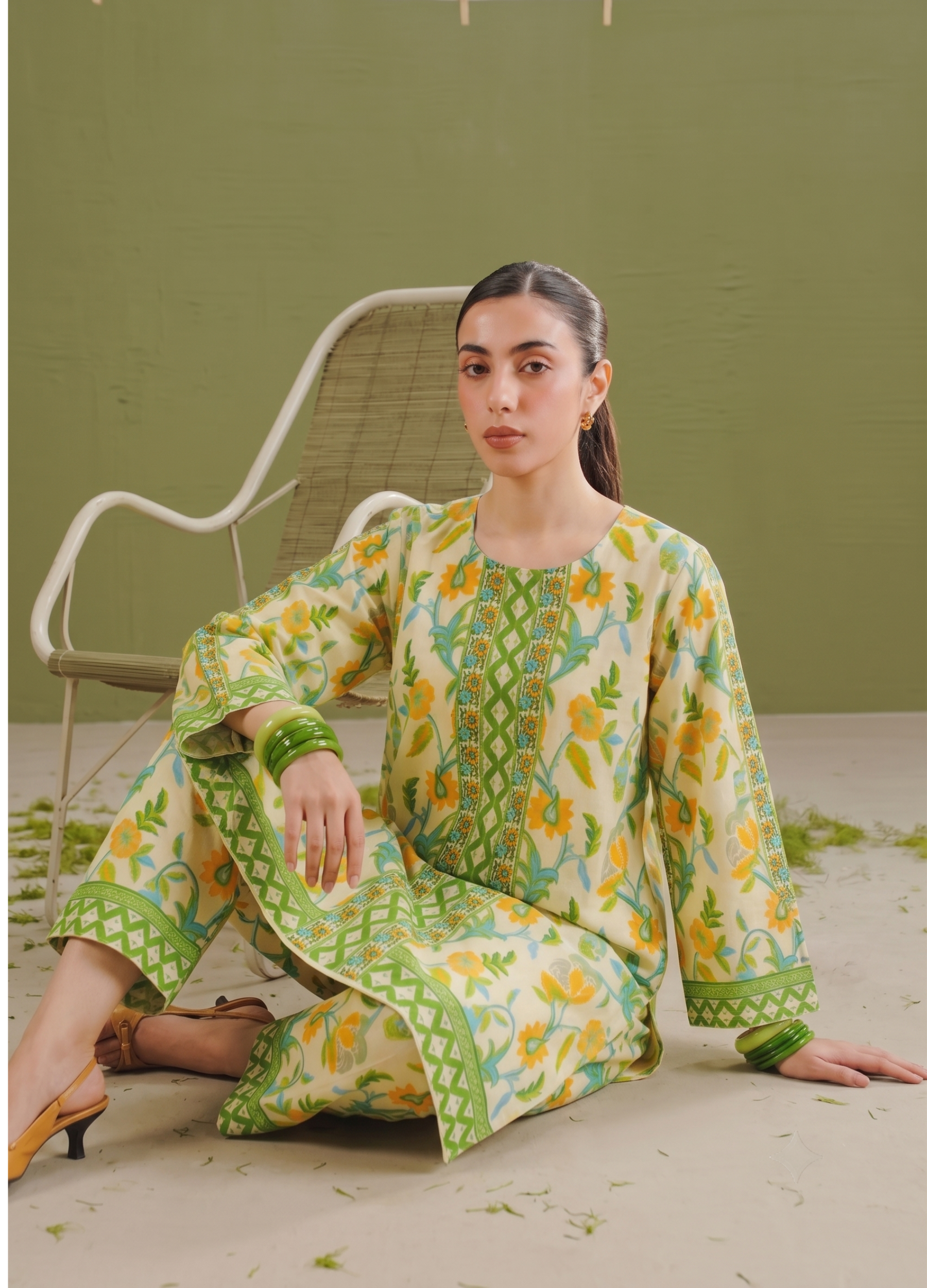 poly grip silk Co Ord Sets in Multi
