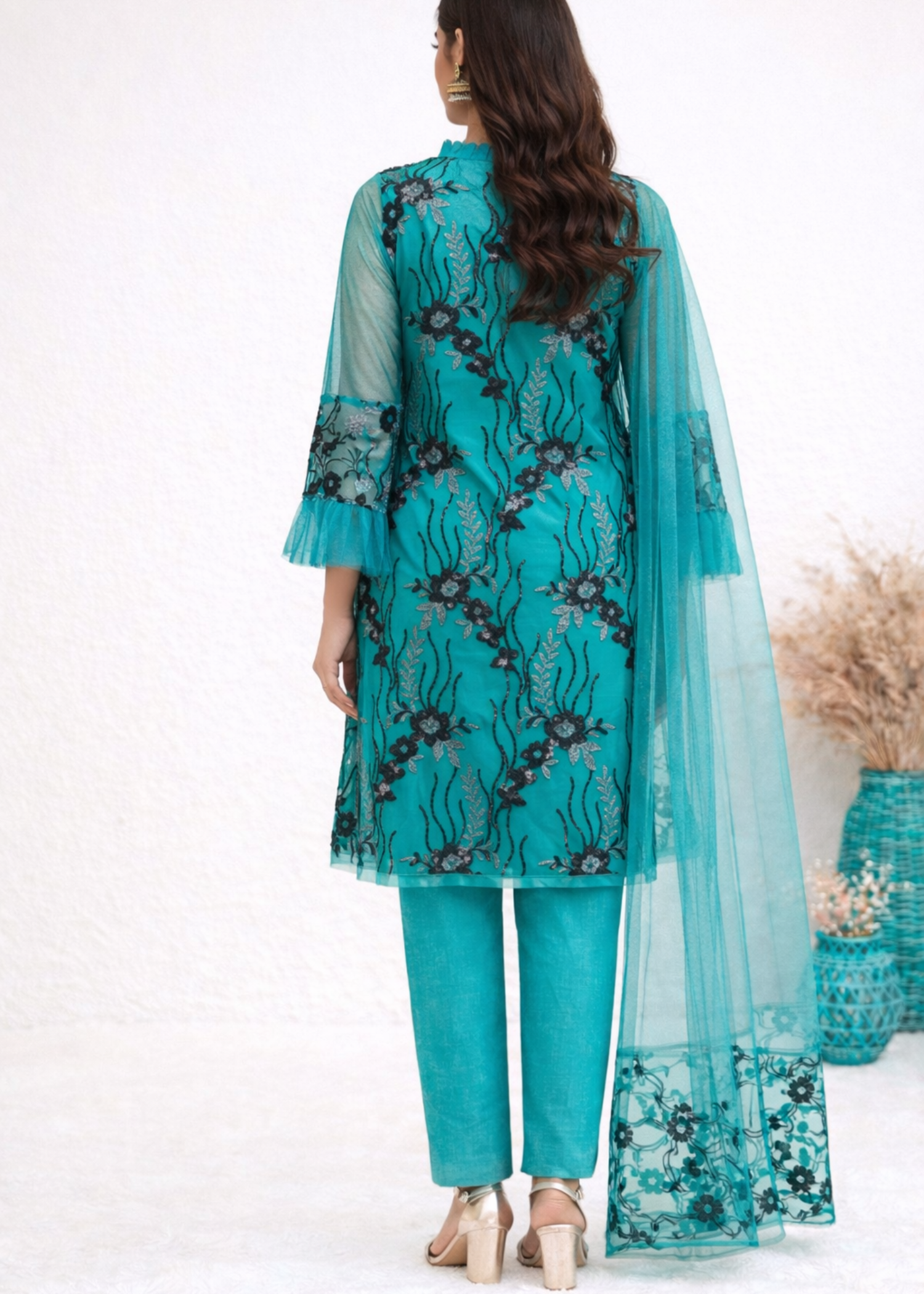 net Angrakha in Pine green