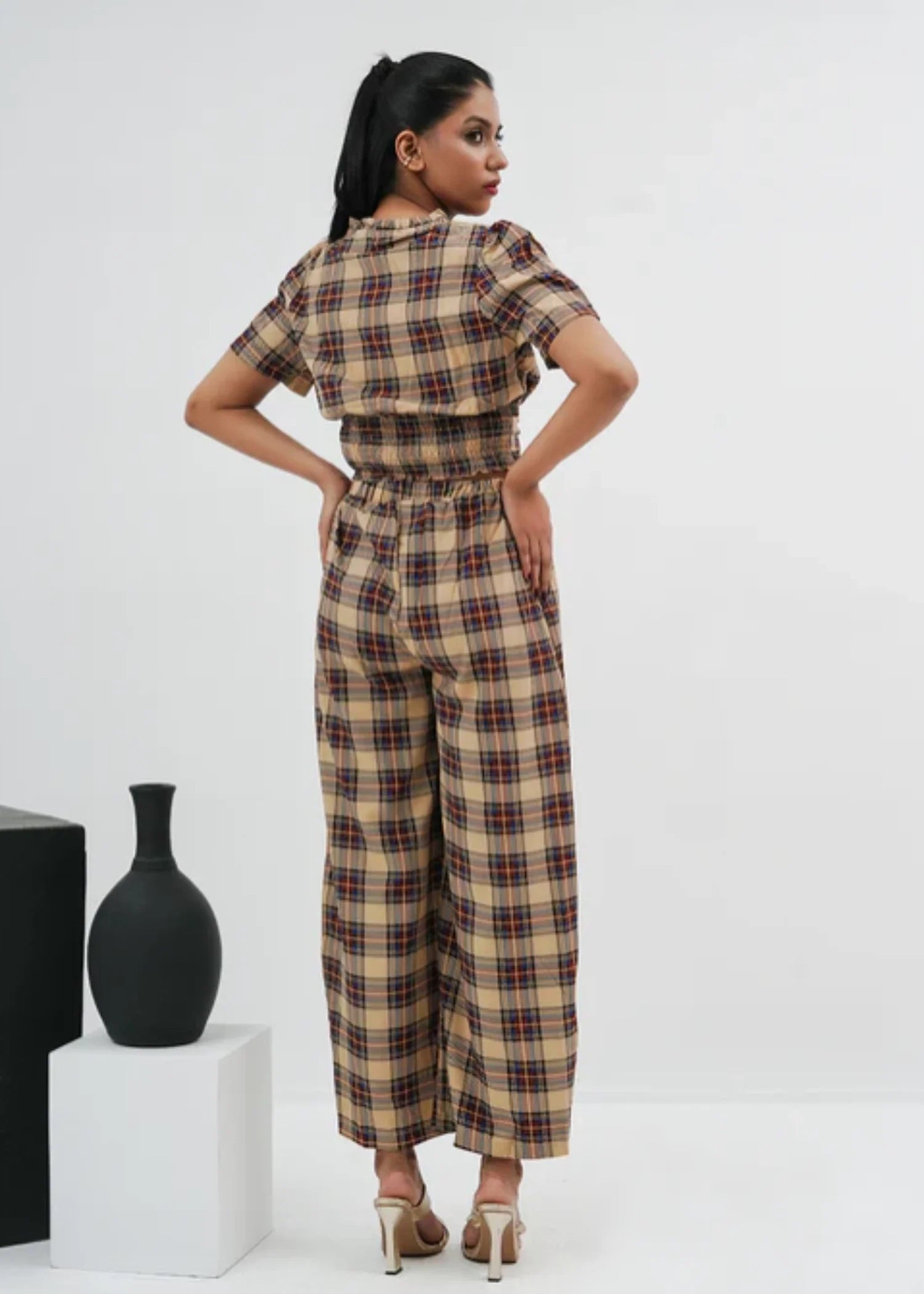 chiffon Co Ord Sets in Beige