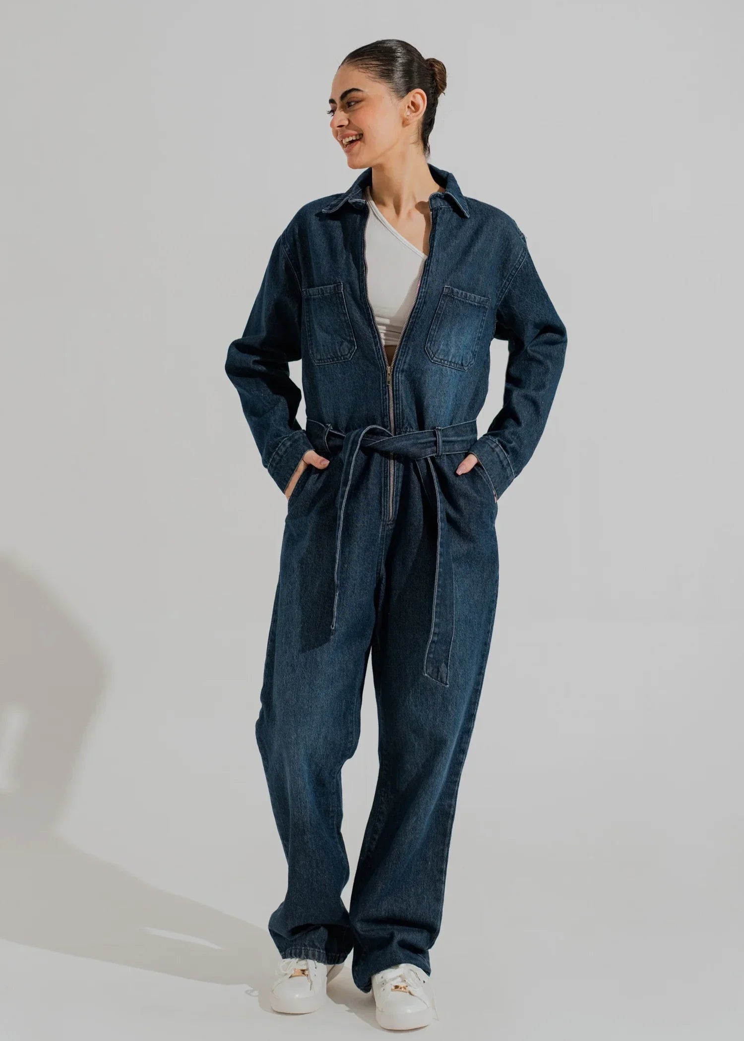 denim Jumpsuit in Blue