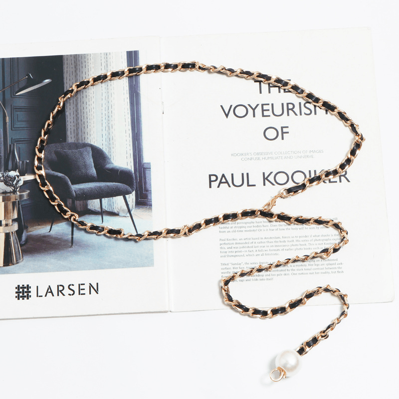 Thin Belt Fashion Chain Braided Waist