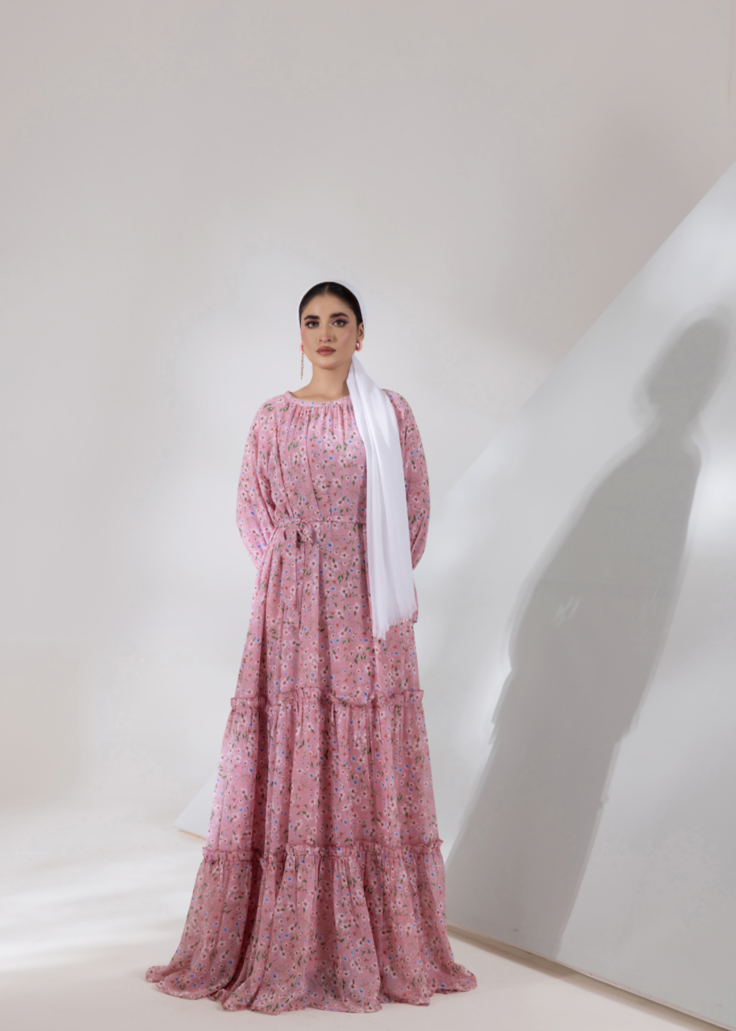chiffon Maxi in Pink