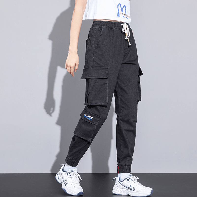 Casual Capris Men'S 2021 Spring Korean Unisex Cotton Overalls