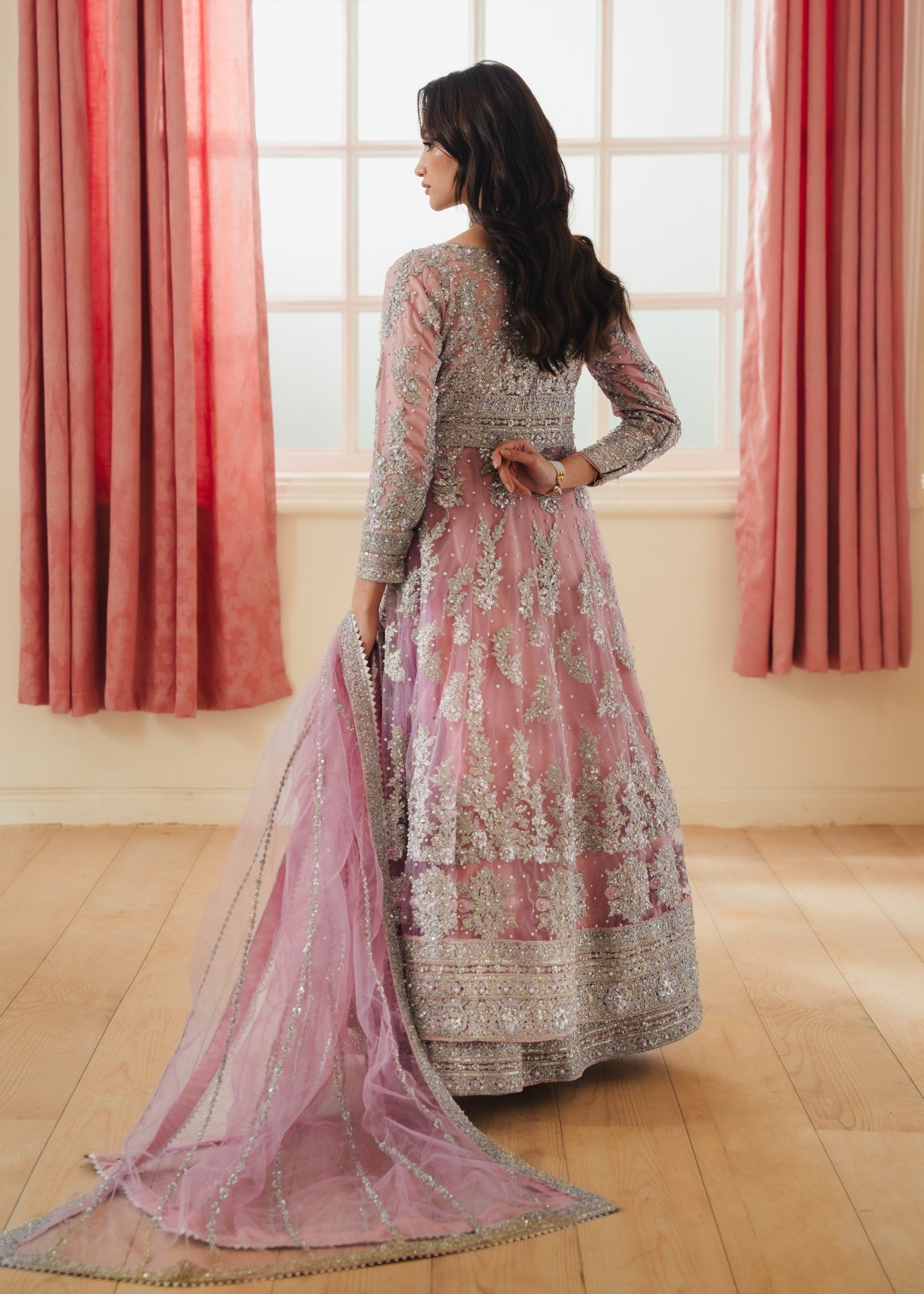 net Maxi in Pastel pink