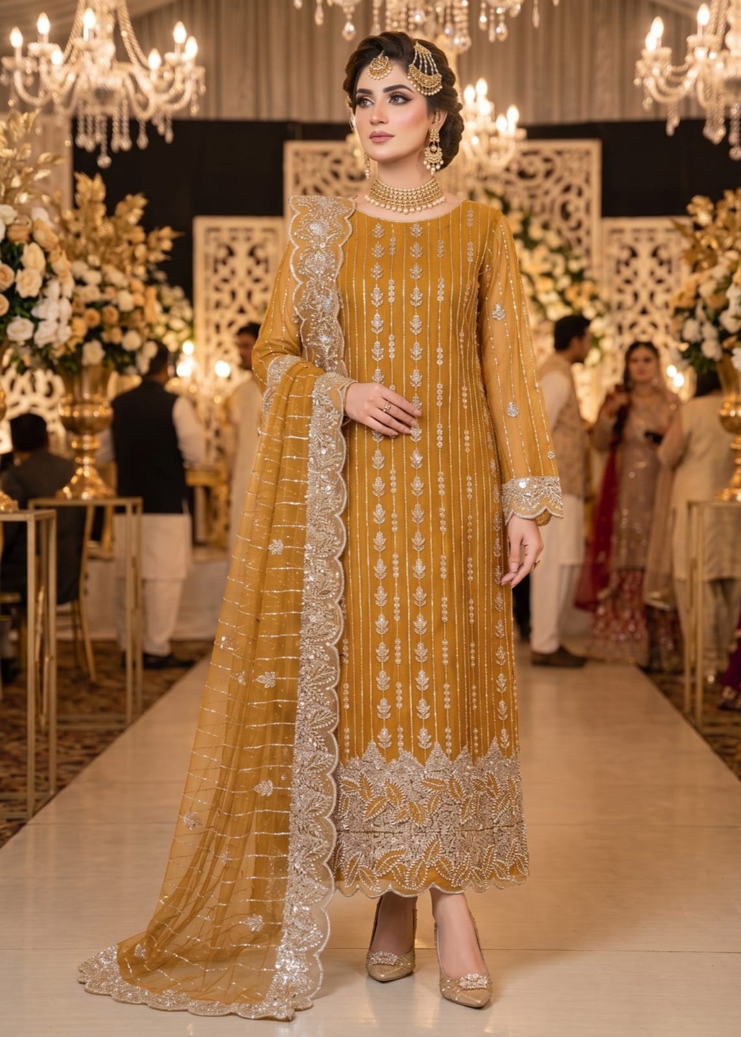 net Unstitched in Yellow ochre