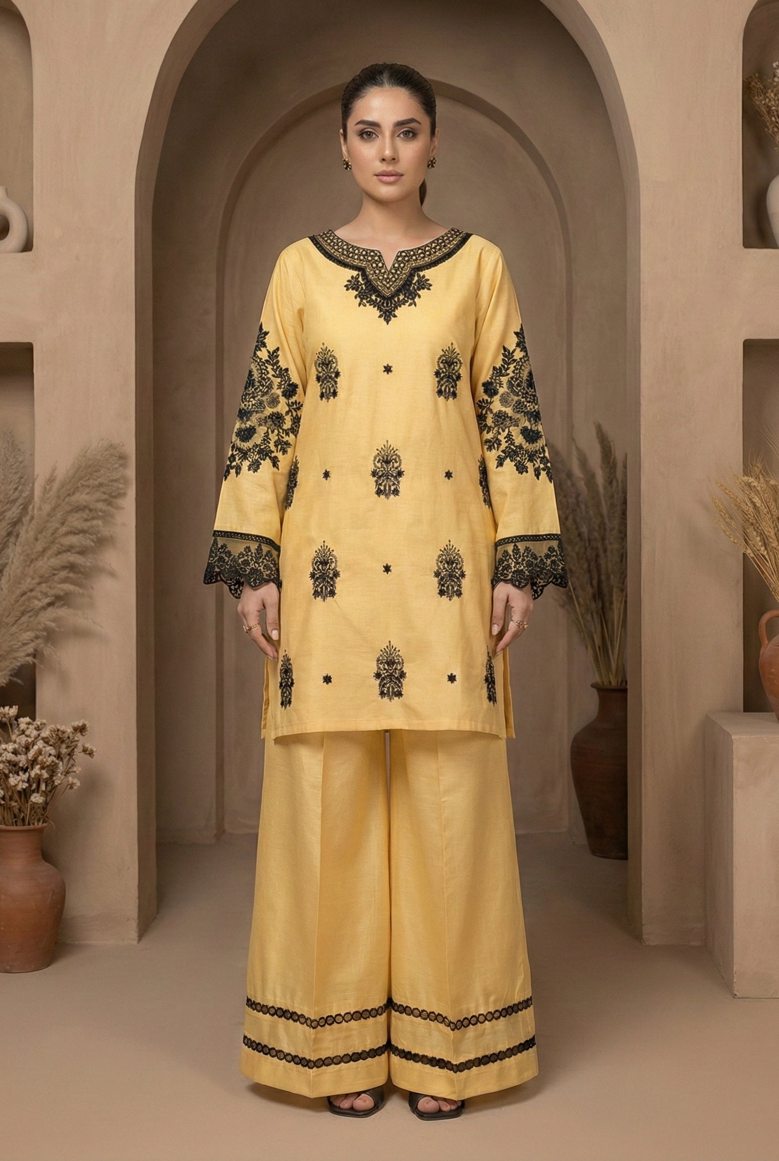 cotton dobby Kurta Set in Cotton