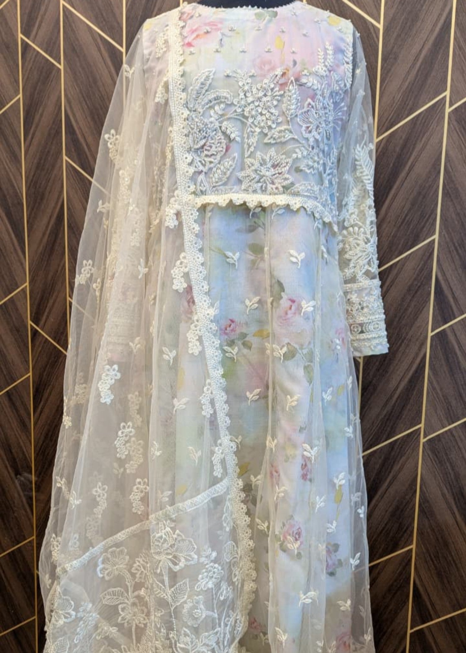 chiffon Maxi in White