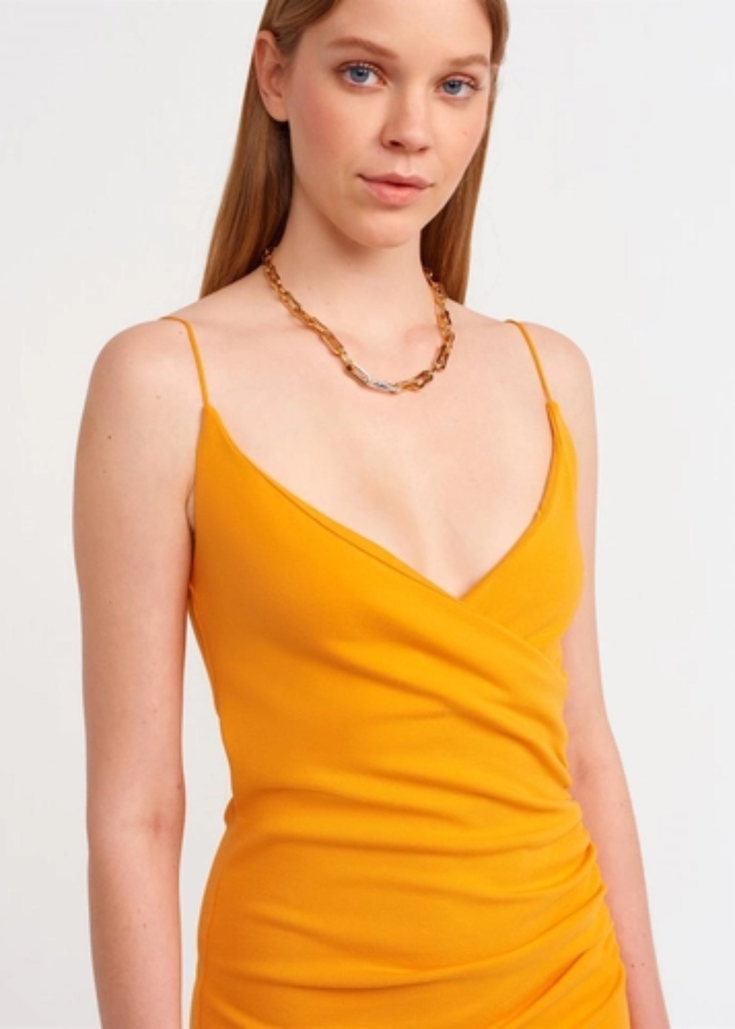 jersey knit Dress in Orange