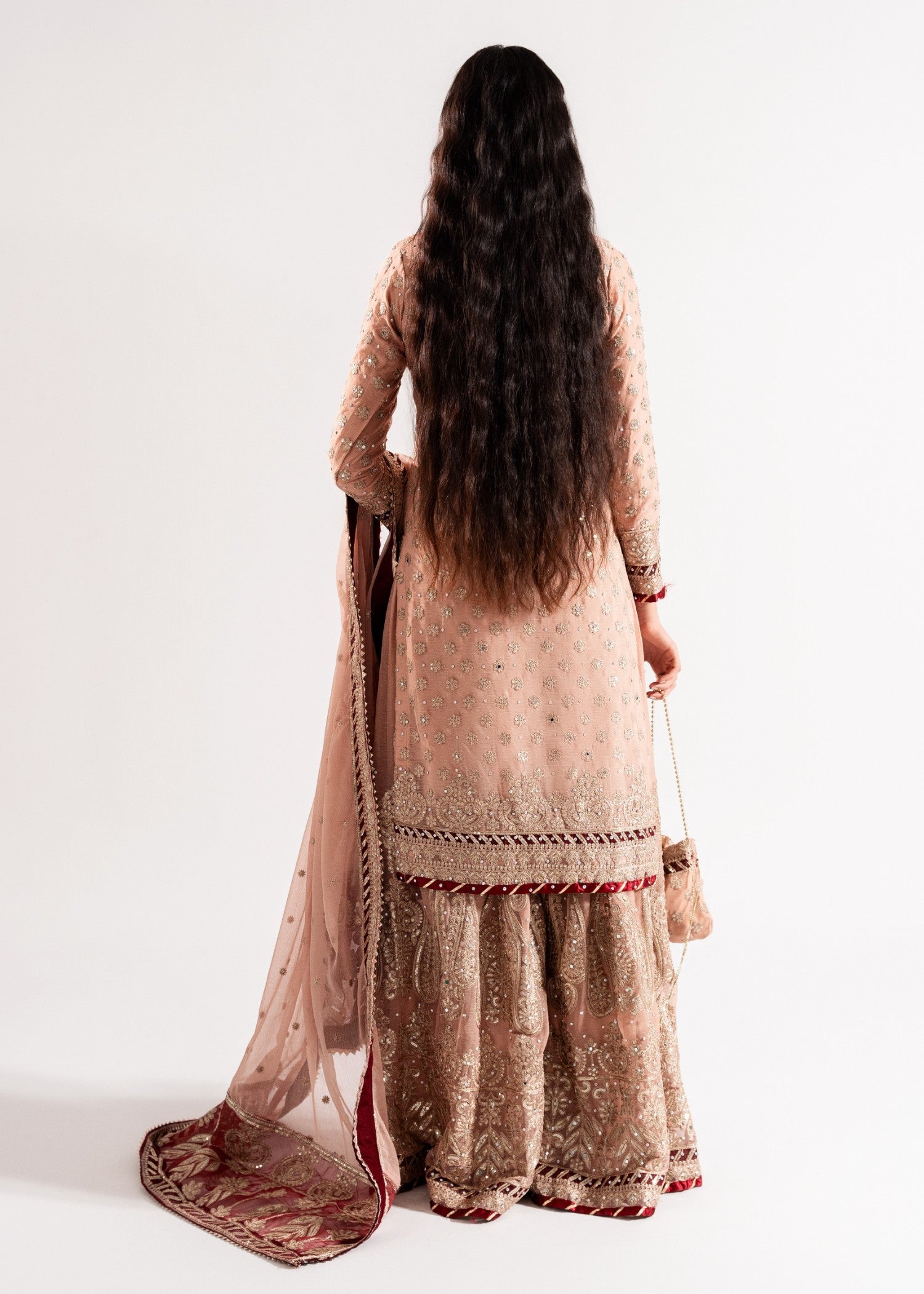 chiffon Sharara in Pink