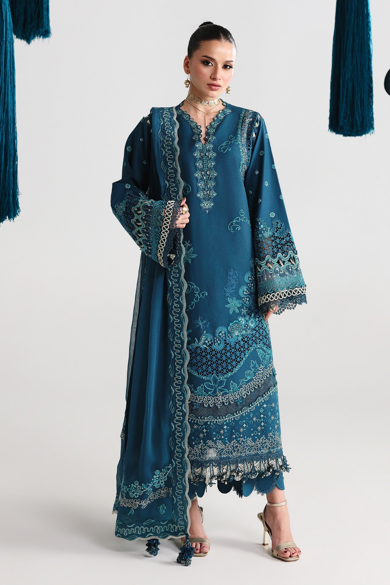 Festive Luxury Lawn – QFL-07 KAISA