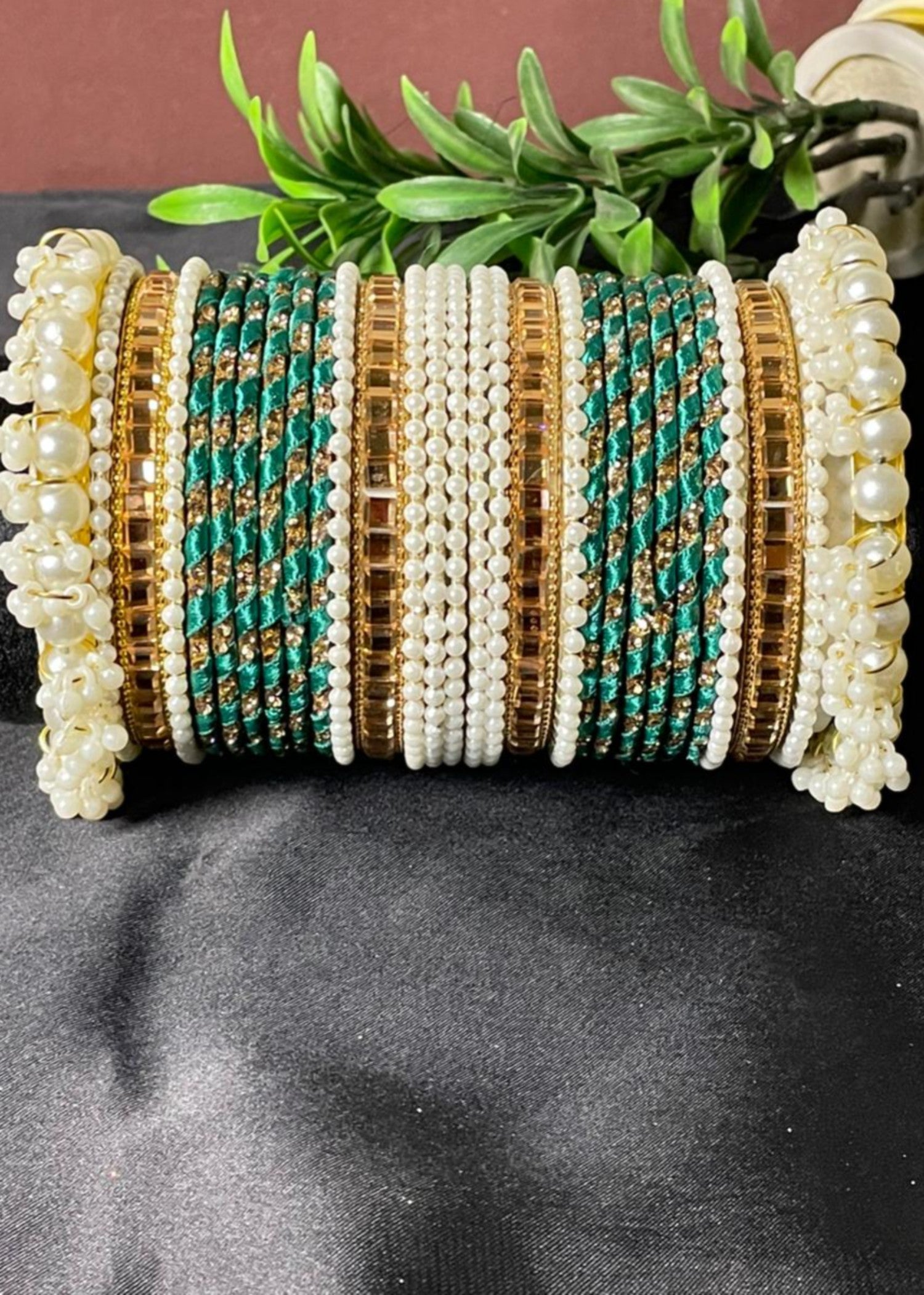 Bangles in Green Color by - Trendy Women Bangles ELX5633