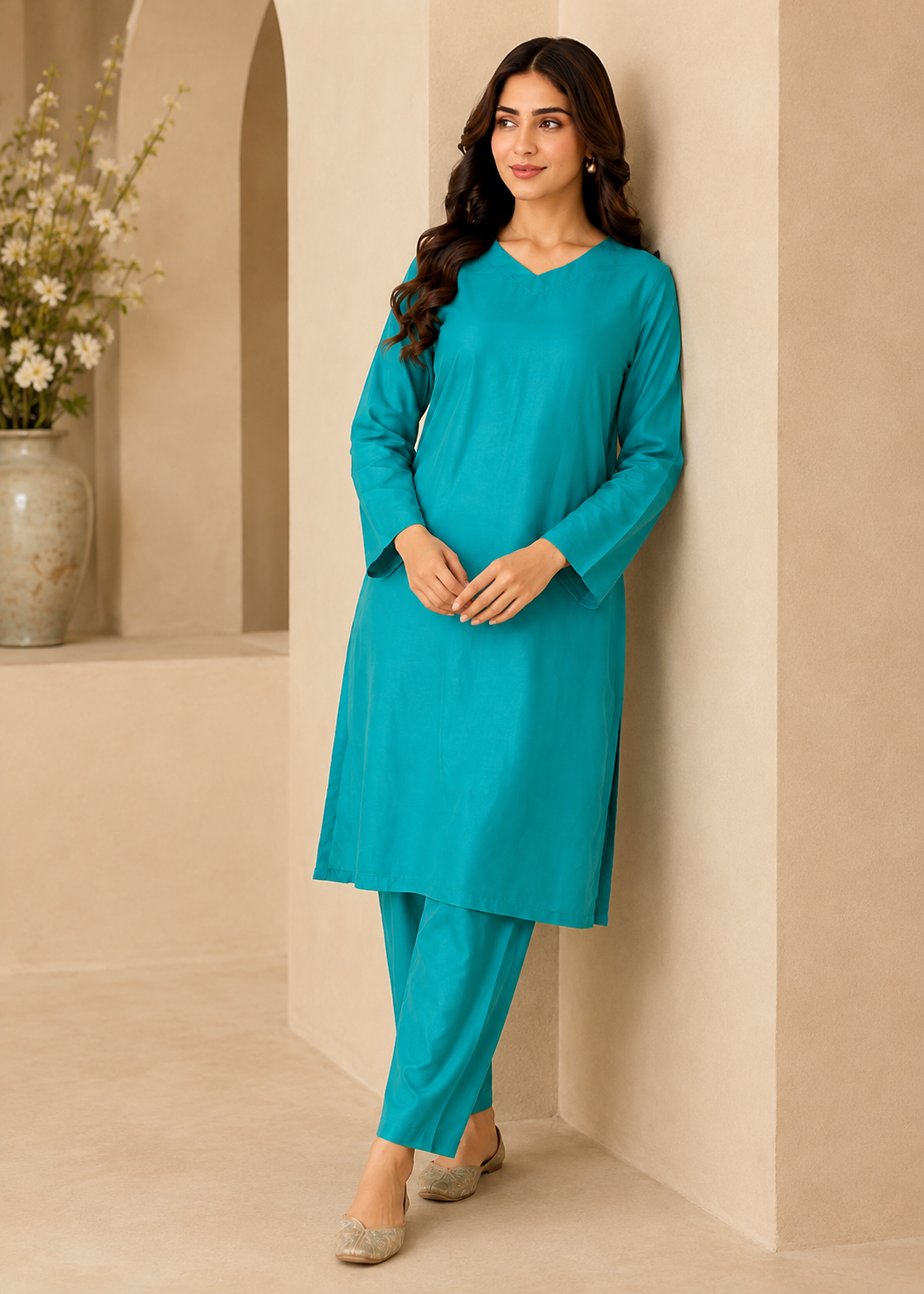 linen Co Ord Sets in Parrot green