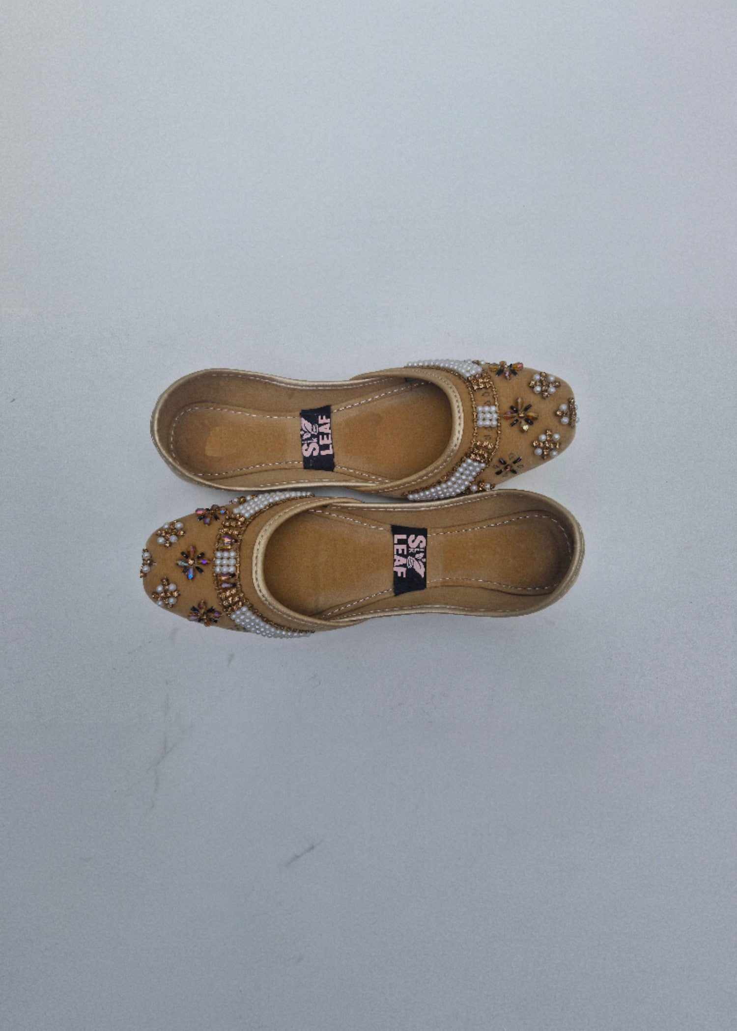 Khussa in Beige by - High Quality Women Khussa HIL5916