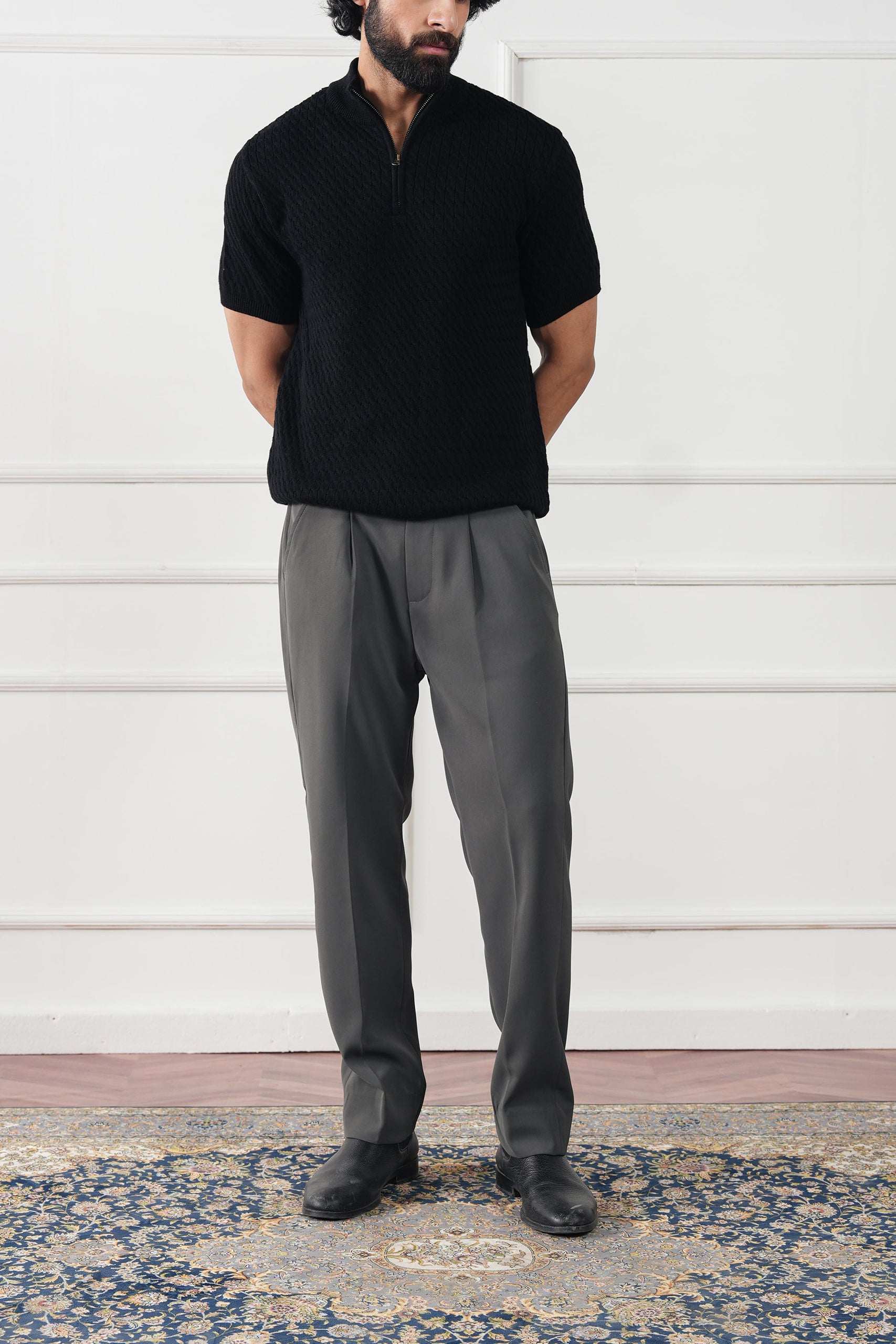 pure cotton Sweater in Black
